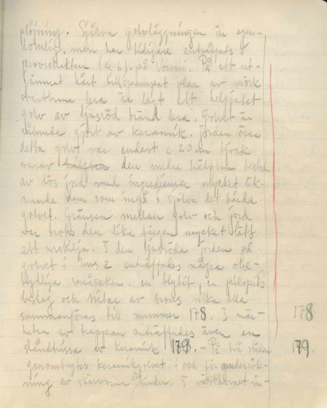 Scan 103 of field diary DII:3a (Vouni I), handwritten in Swedish. The transcription and translation follow.