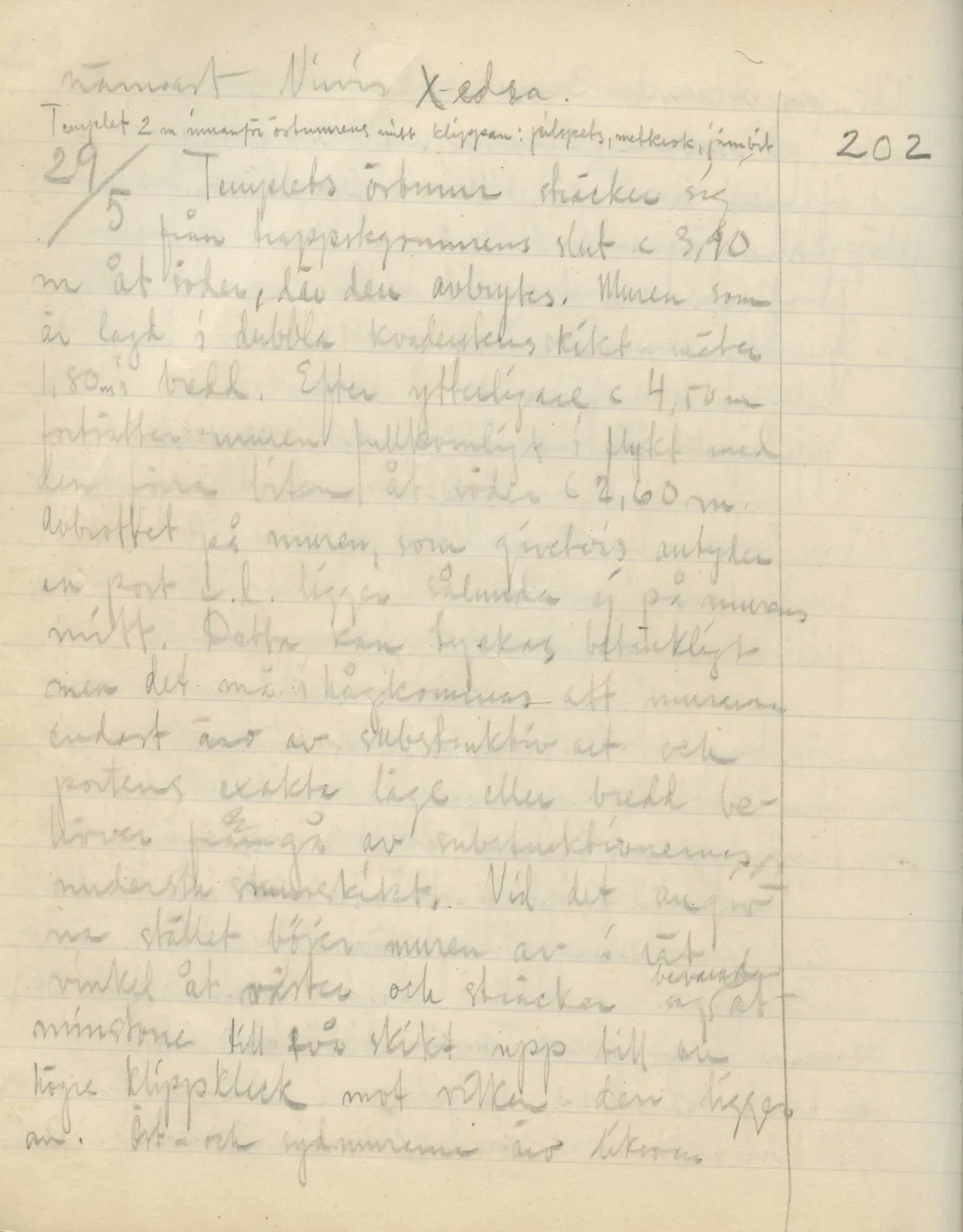 Scan 110 of field diary DII:3a (Vouni I), handwritten in Swedish. The transcription and translation follow.
