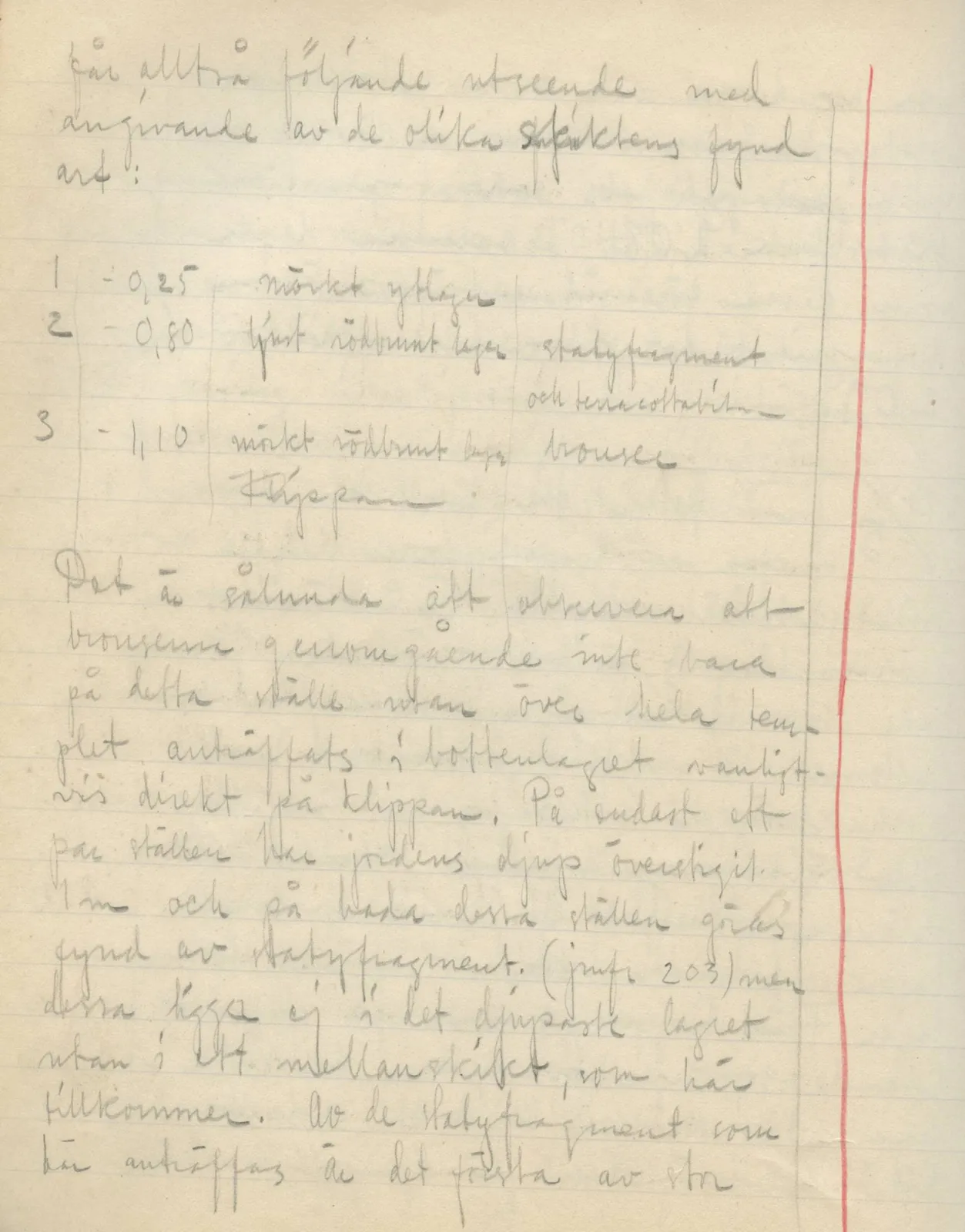 Scan 114 of field diary DII:3a (Vouni I), handwritten in Swedish. The transcription and translation follow.
