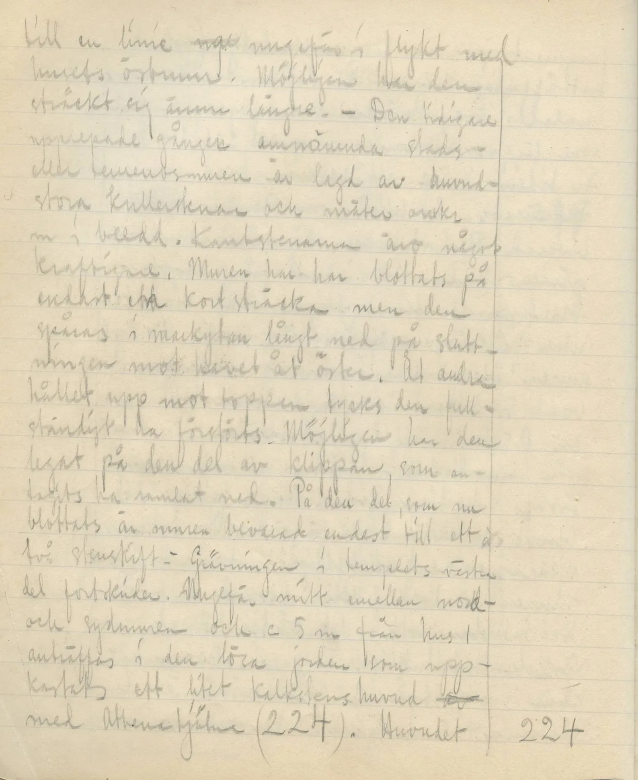Scan 120 of field diary DII:3a (Vouni I), handwritten in Swedish. The transcription and translation follow.