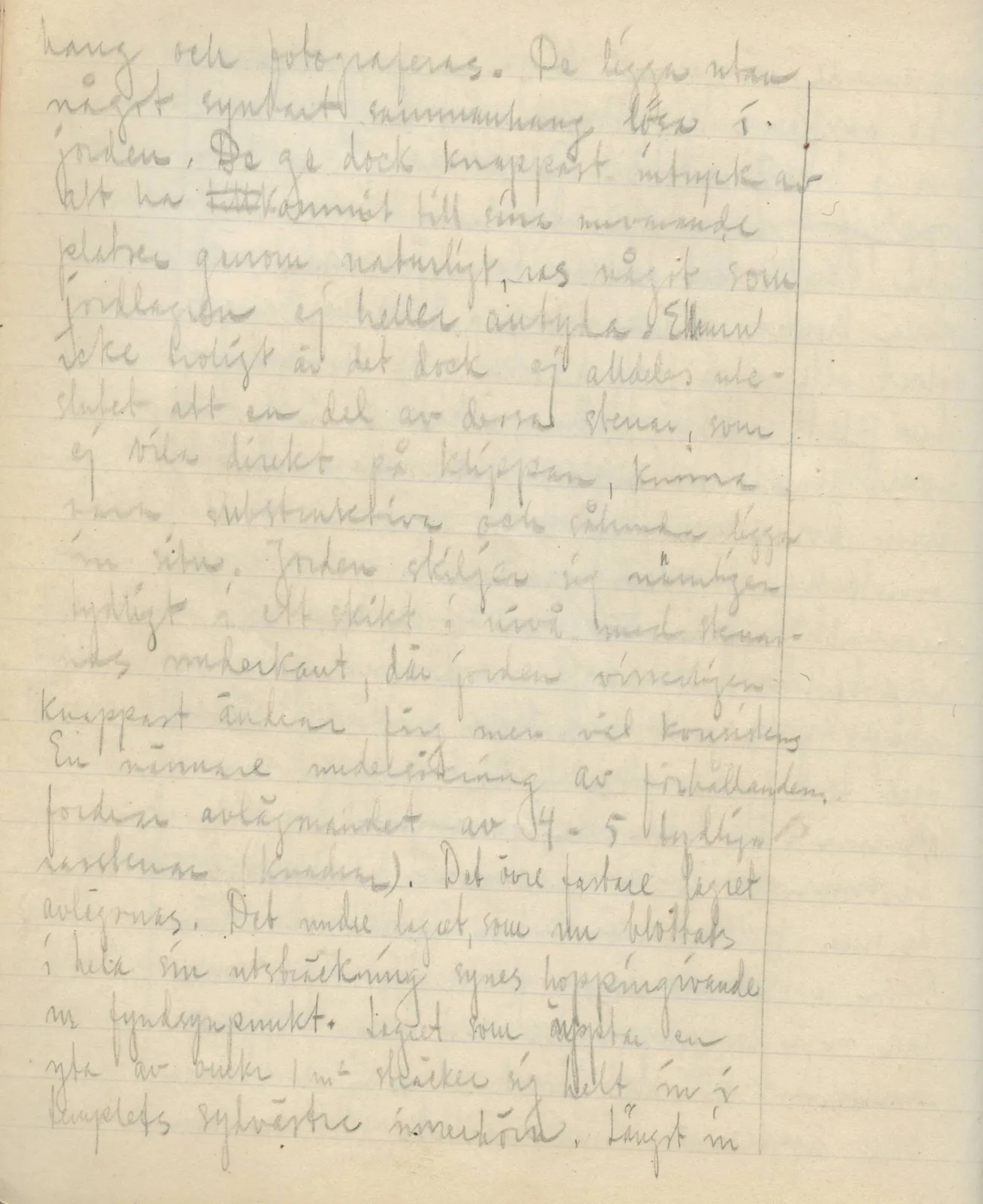Scan 128 of field diary DII:3a (Vouni I), handwritten in Swedish. The transcription and translation follow.