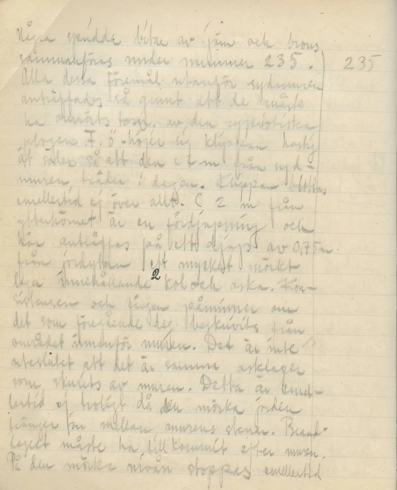 Scan 132 of field diary DII:3a (Vouni I), handwritten in Swedish. The transcription and translation follow.