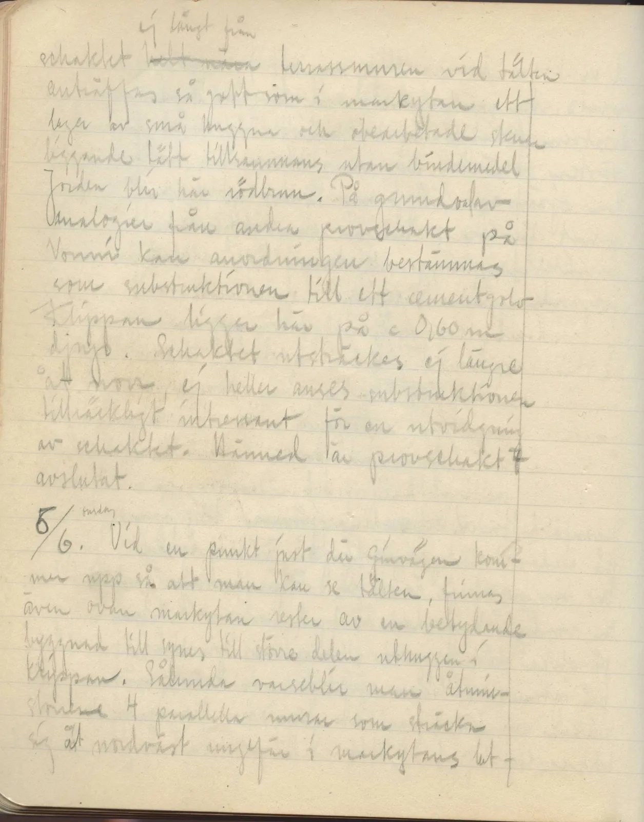 Scan 140 of field diary DII:3a (Vouni I), handwritten in Swedish. The transcription and translation follow.