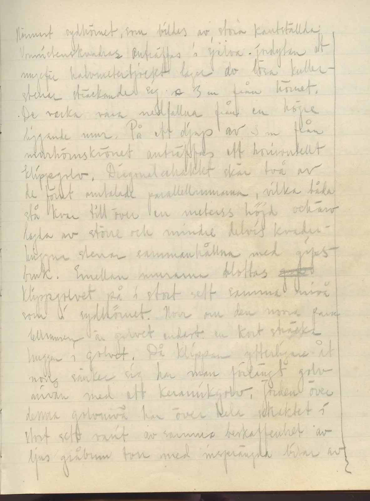 Scan 143 of field diary DII:3a (Vouni I), handwritten in Swedish. The transcription and translation follow.