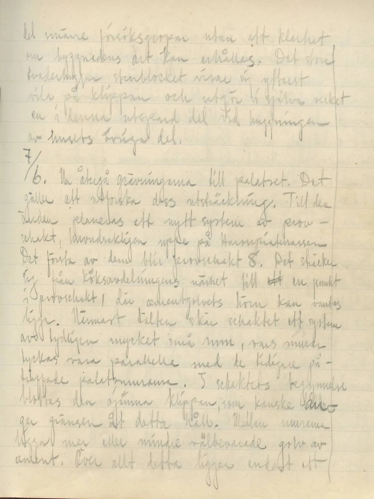 Scan 145 of field diary DII:3a (Vouni I), handwritten in Swedish. The transcription and translation follow.