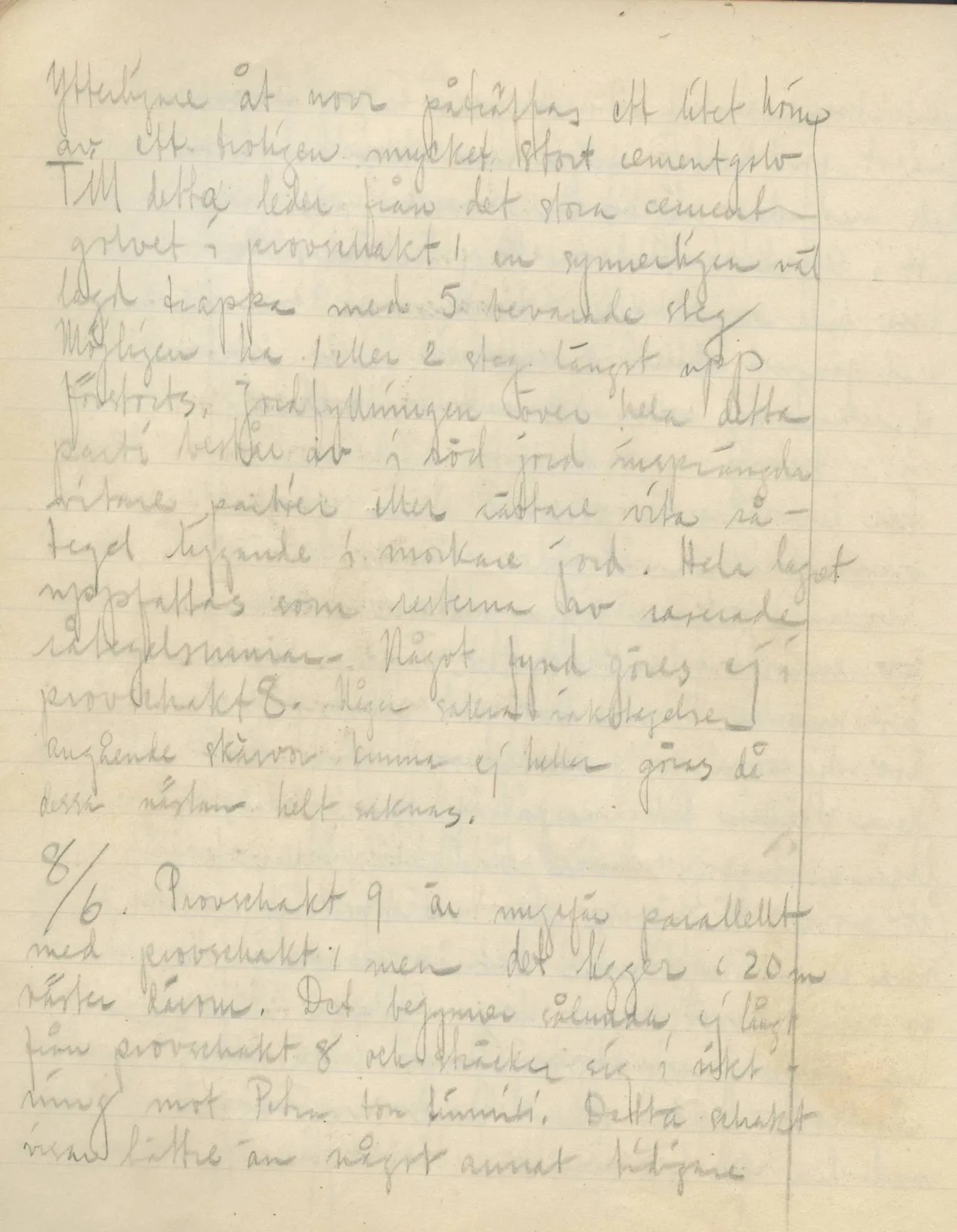 Scan 148 of field diary DII:3a (Vouni I), handwritten in Swedish. The transcription and translation follow.