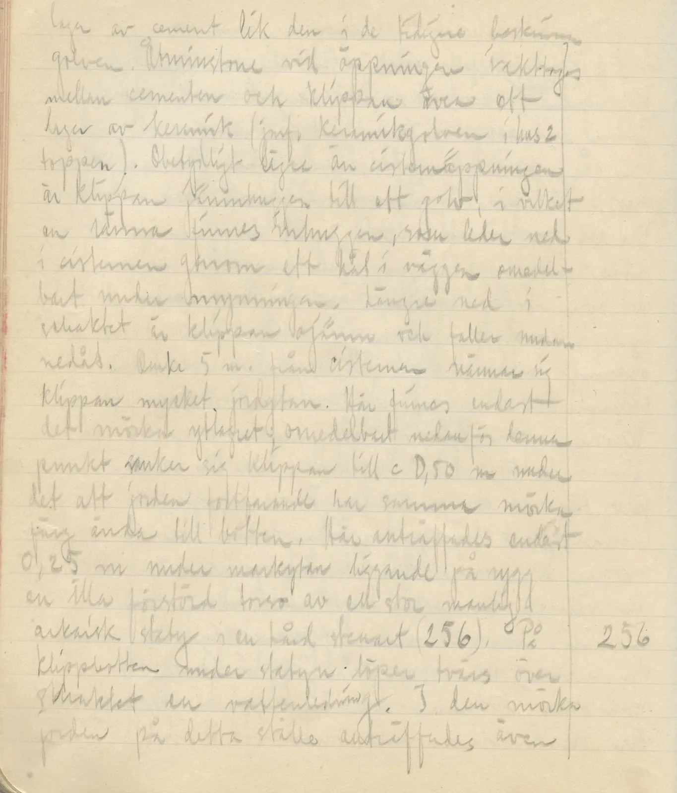 Scan 164 of field diary DII:3a (Vouni I), handwritten in Swedish. The transcription and translation follow.
