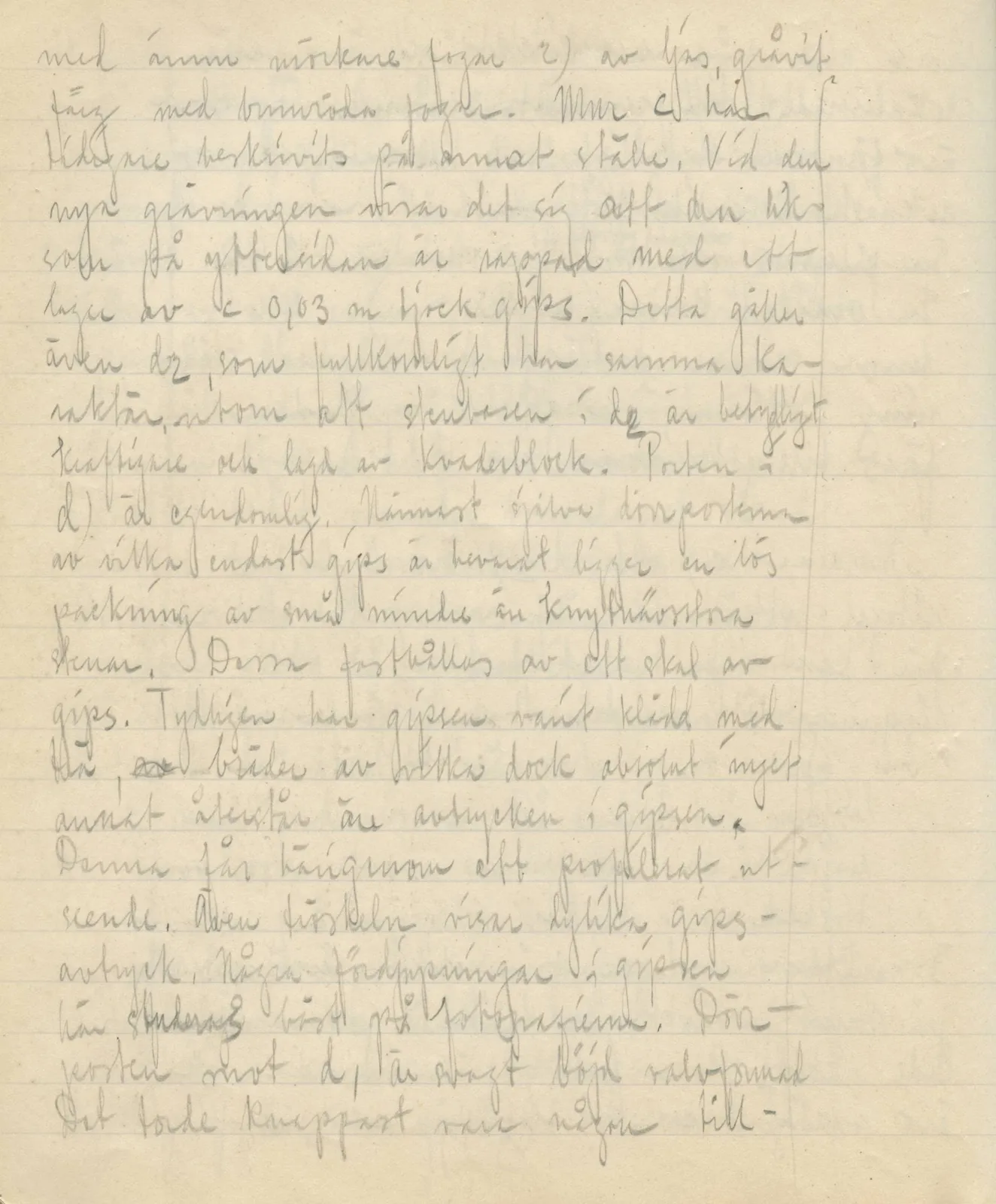 Scan 170 of field diary DII:3a (Vouni I), handwritten in Swedish. The transcription and translation follow.