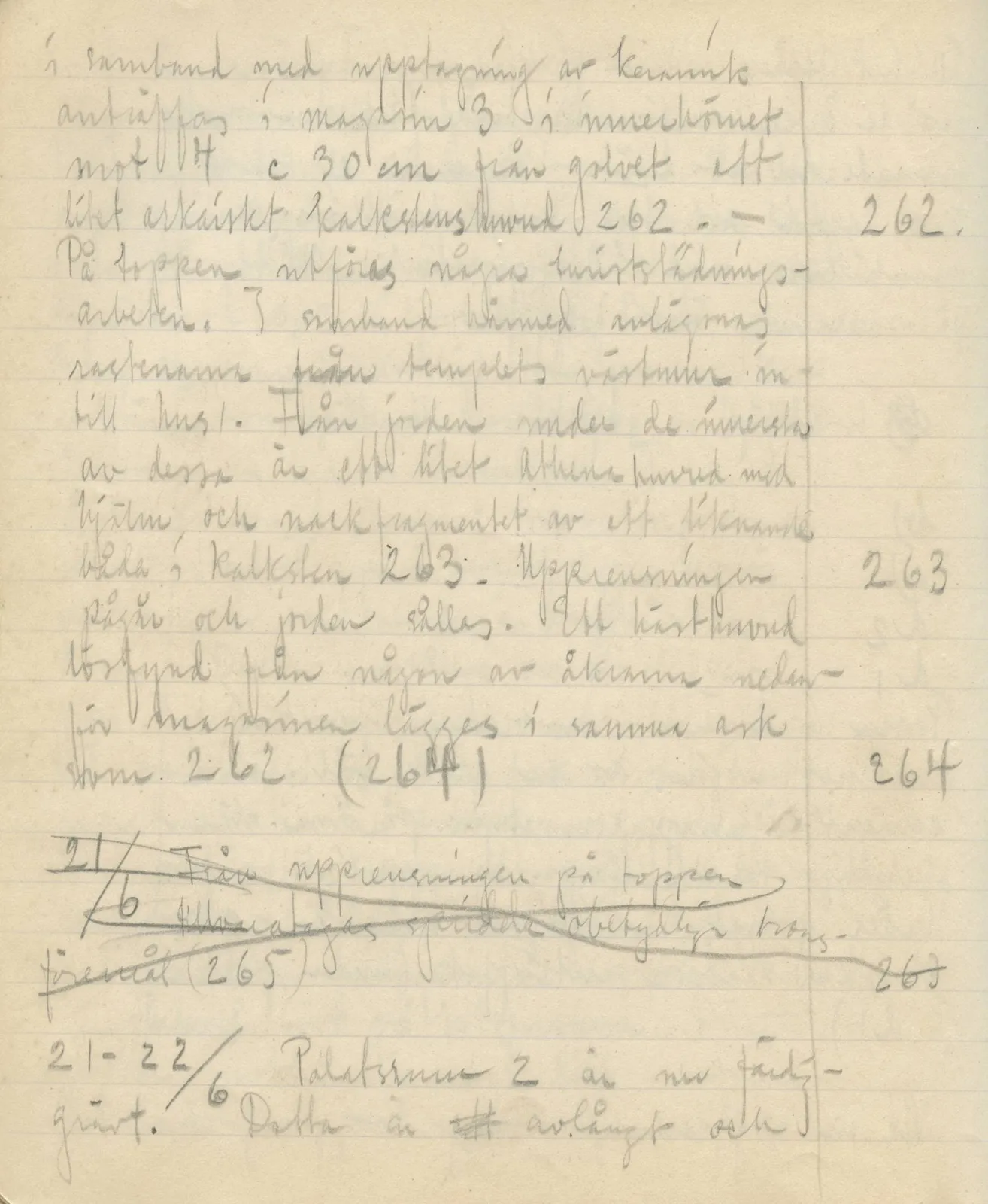 Scan 172 of field diary DII:3a (Vouni I), handwritten in Swedish. The transcription and translation follow.