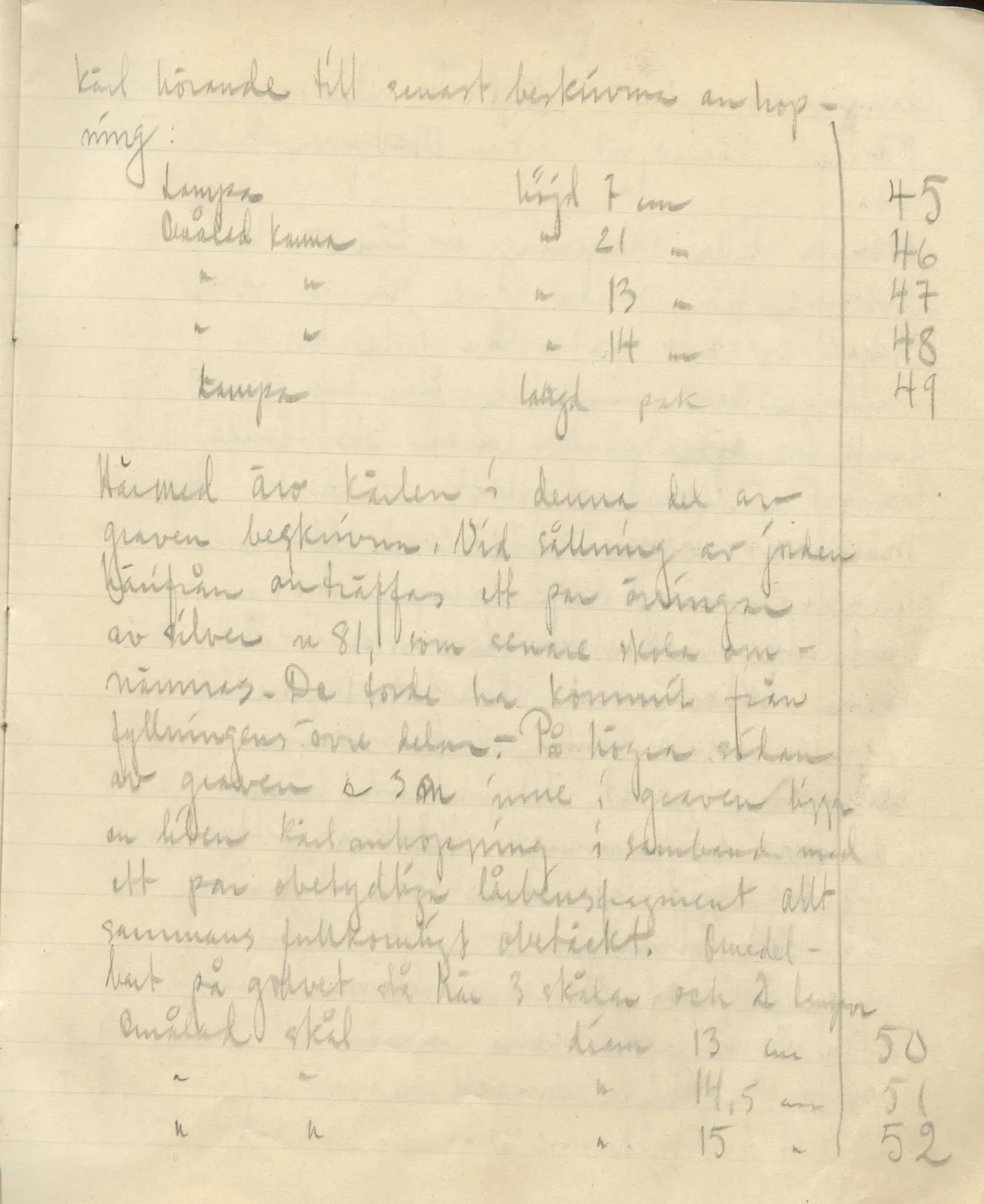 Scan 13 of field diary DII:3b (Vouni, Korakas and the palace), handwritten in Swedish. The transcription and translation follow.