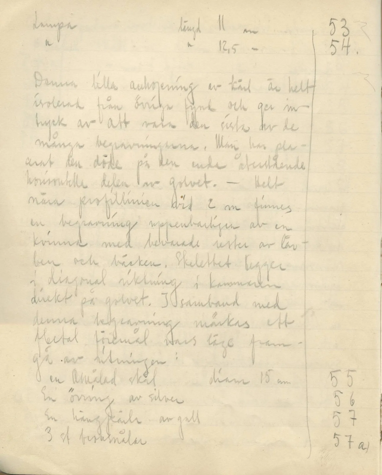 Scan 14 of field diary DII:3b (Vouni, Korakas and the palace), handwritten in Swedish. The transcription and translation follow.
