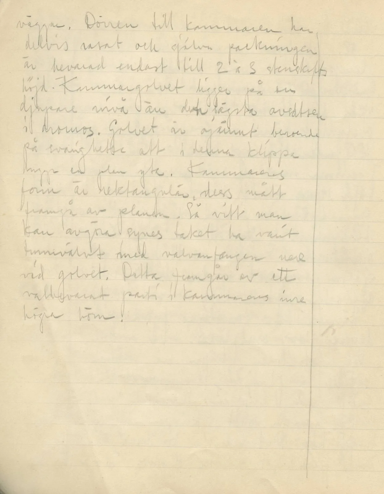 Scan 20 of field diary DII:3b (Vouni, Korakas and the palace), handwritten in Swedish. The transcription and translation follow.