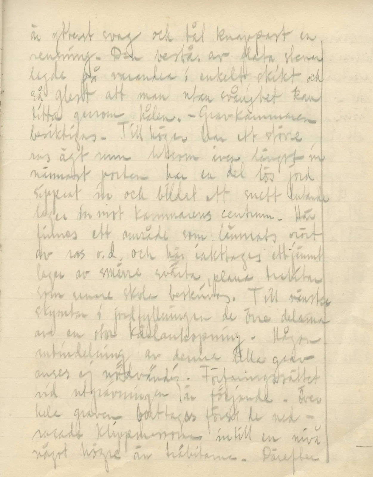 Scan 23 of field diary DII:3b (Vouni, Korakas and the palace), handwritten in Swedish. The transcription and translation follow.