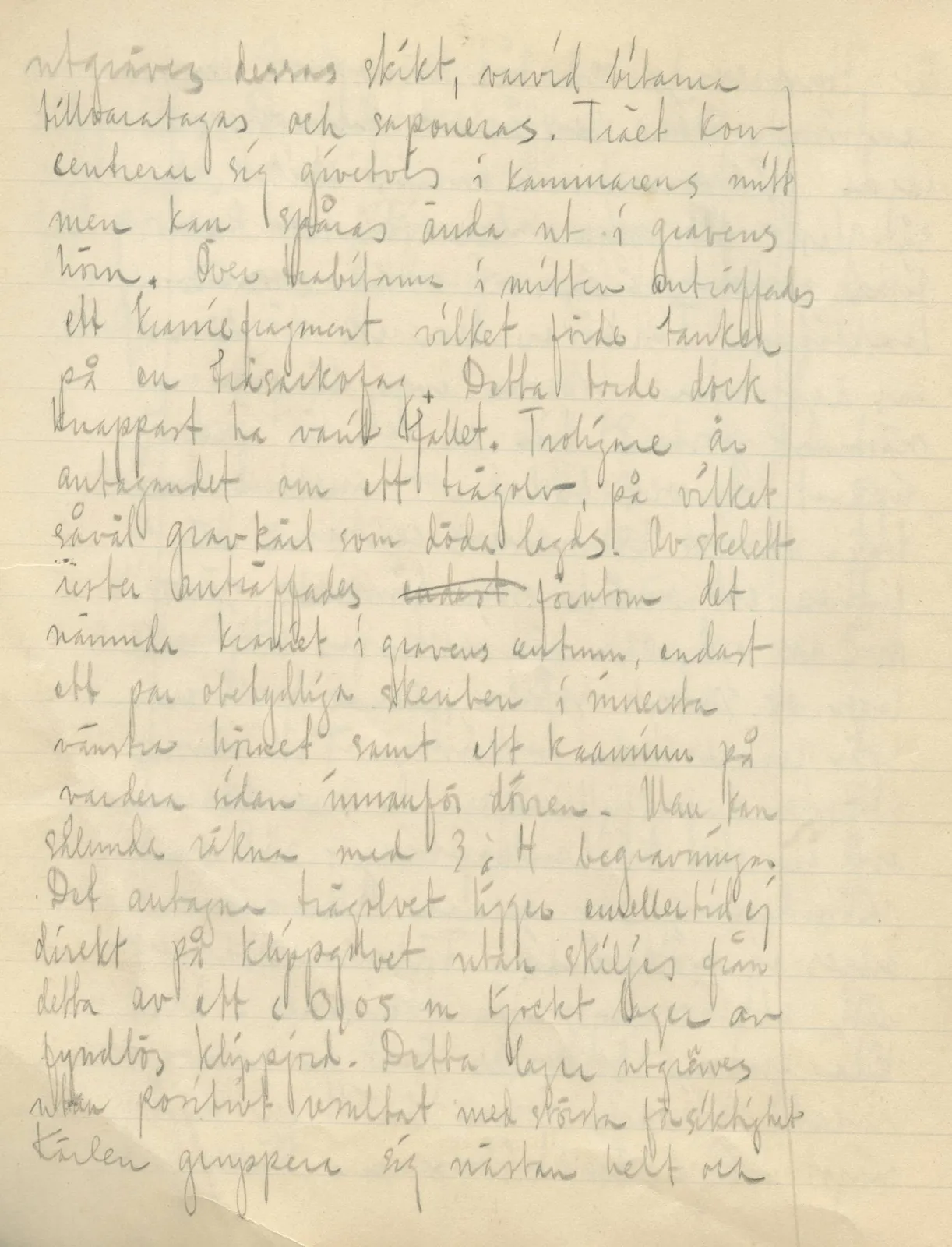 Scan 24 of field diary DII:3b (Vouni, Korakas and the palace), handwritten in Swedish. The transcription and translation follow.