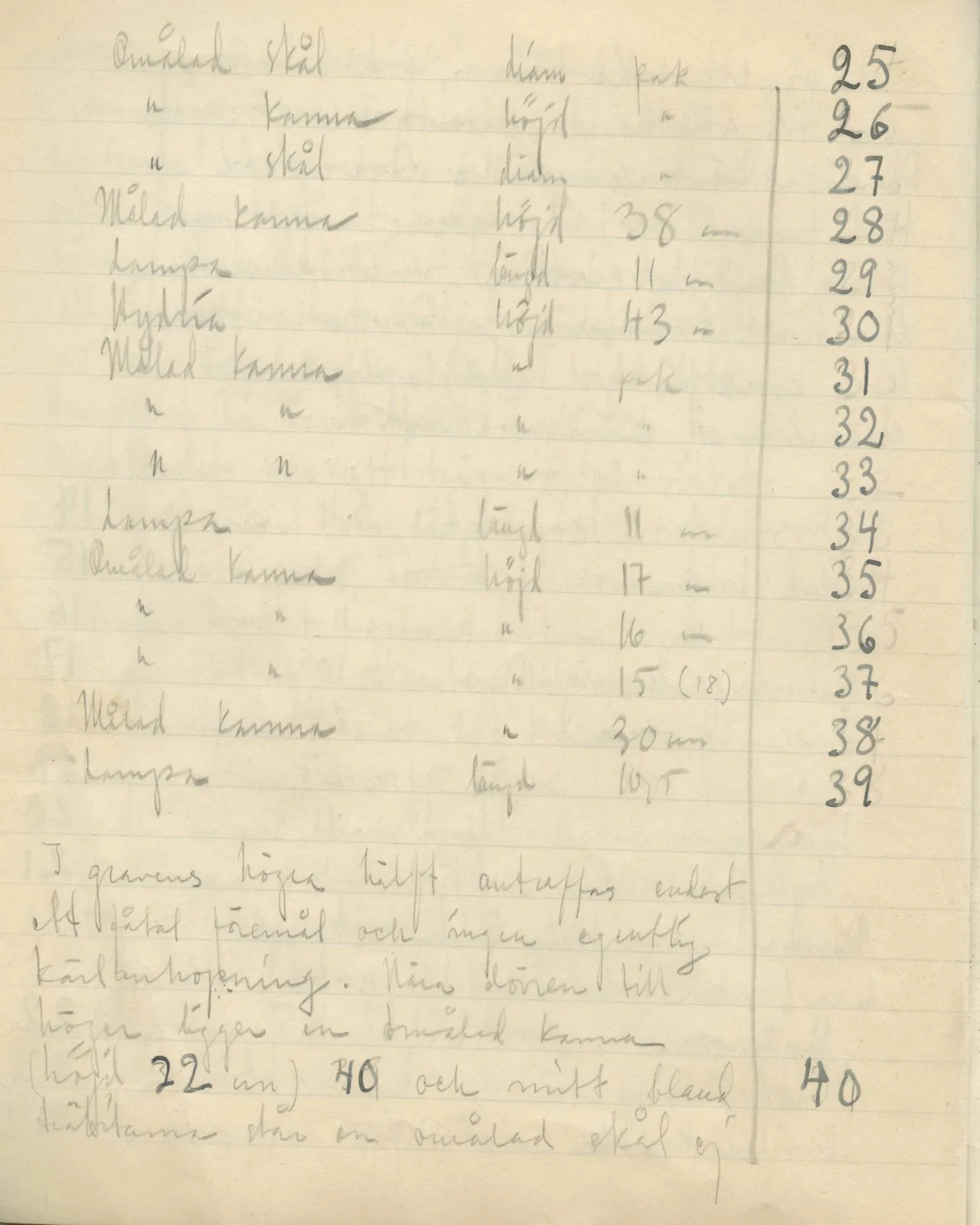 Scan 26 of field diary DII:3b (Vouni, Korakas and the palace), handwritten in Swedish. The transcription and translation follow.