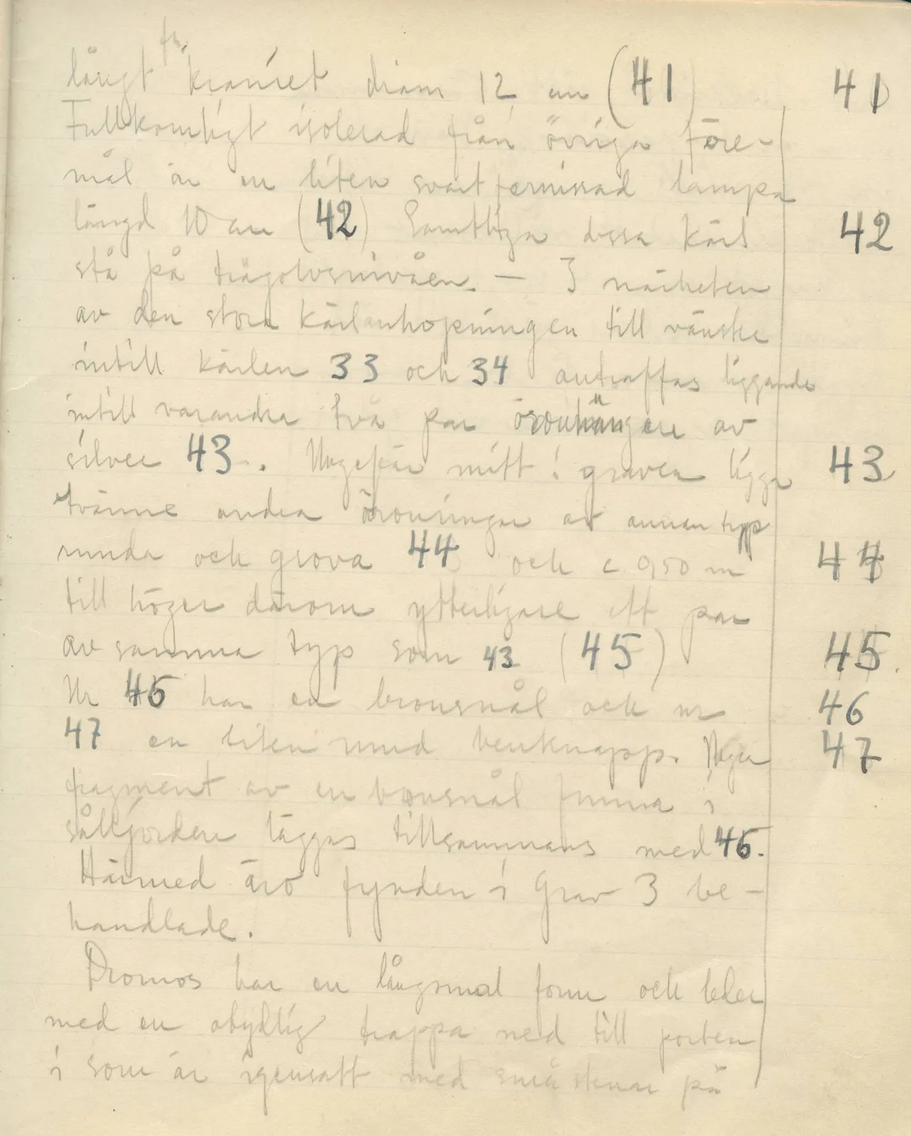 Scan 27 of field diary DII:3b (Vouni, Korakas and the palace), handwritten in Swedish. The transcription and translation follow.