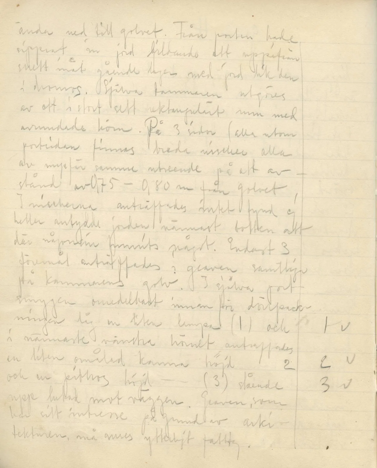 Scan 30 of field diary DII:3b (Vouni, Korakas and the palace), handwritten in Swedish. The transcription and translation follow.