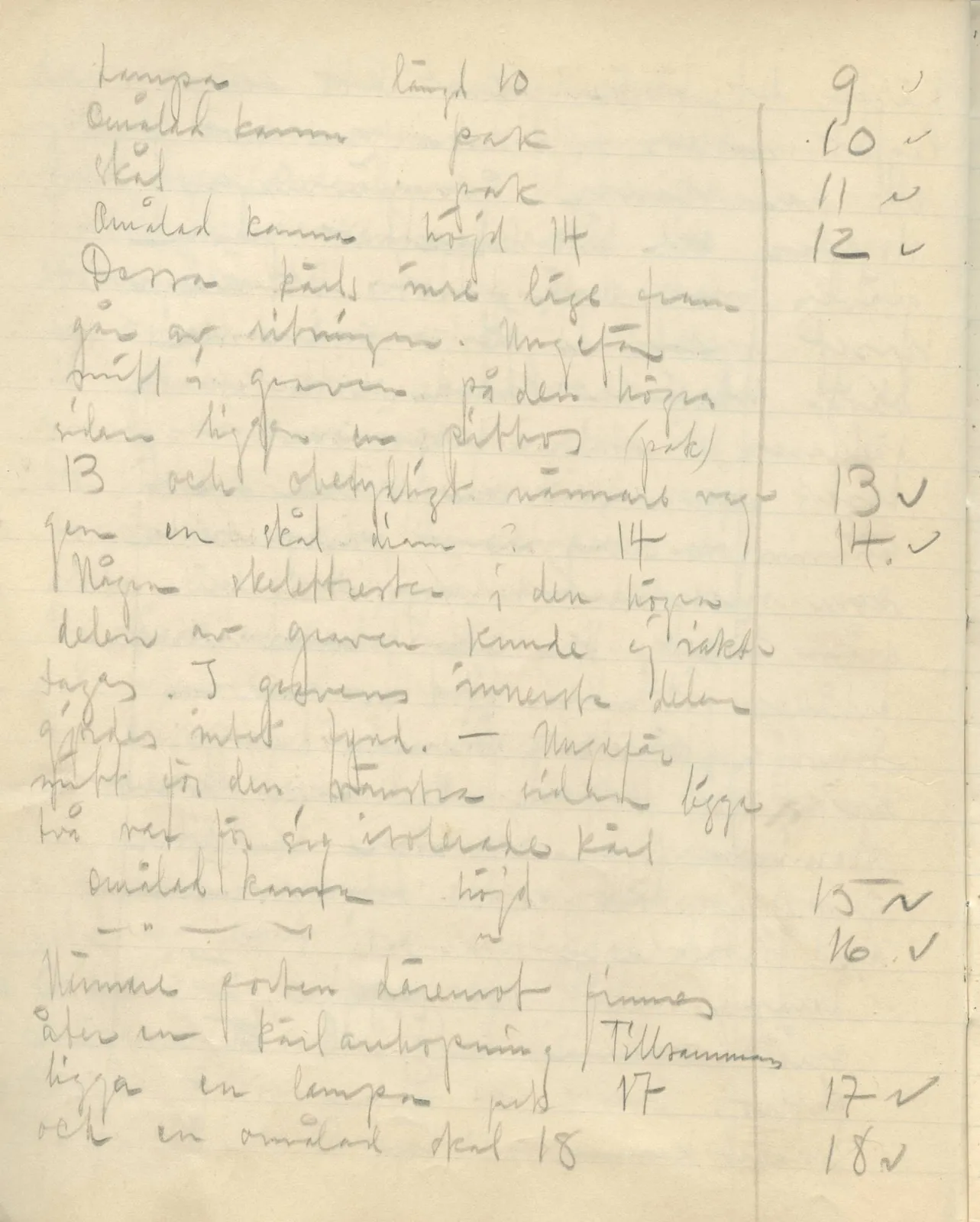 Scan 34 of field diary DII:3b (Vouni, Korakas and the palace), handwritten in Swedish. The transcription and translation follow.