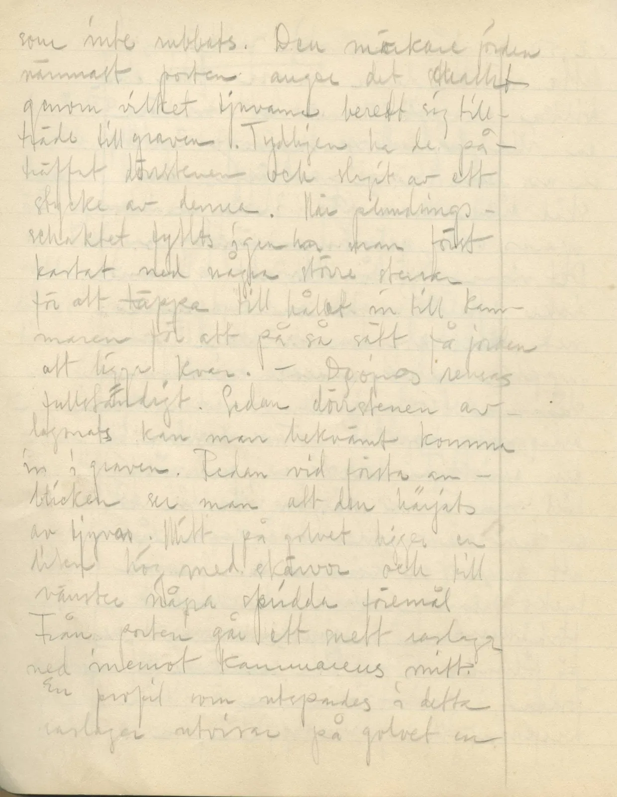 Scan 38 of field diary DII:3b (Vouni, Korakas and the palace), handwritten in Swedish. The transcription and translation follow.
