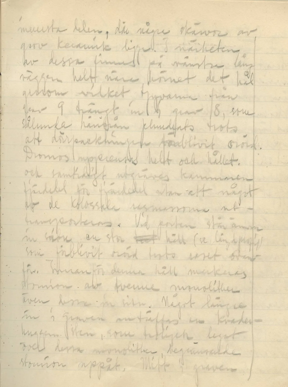Scan 61 of field diary DII:3b (Vouni, Korakas and the palace), handwritten in Swedish. The transcription and translation follow.