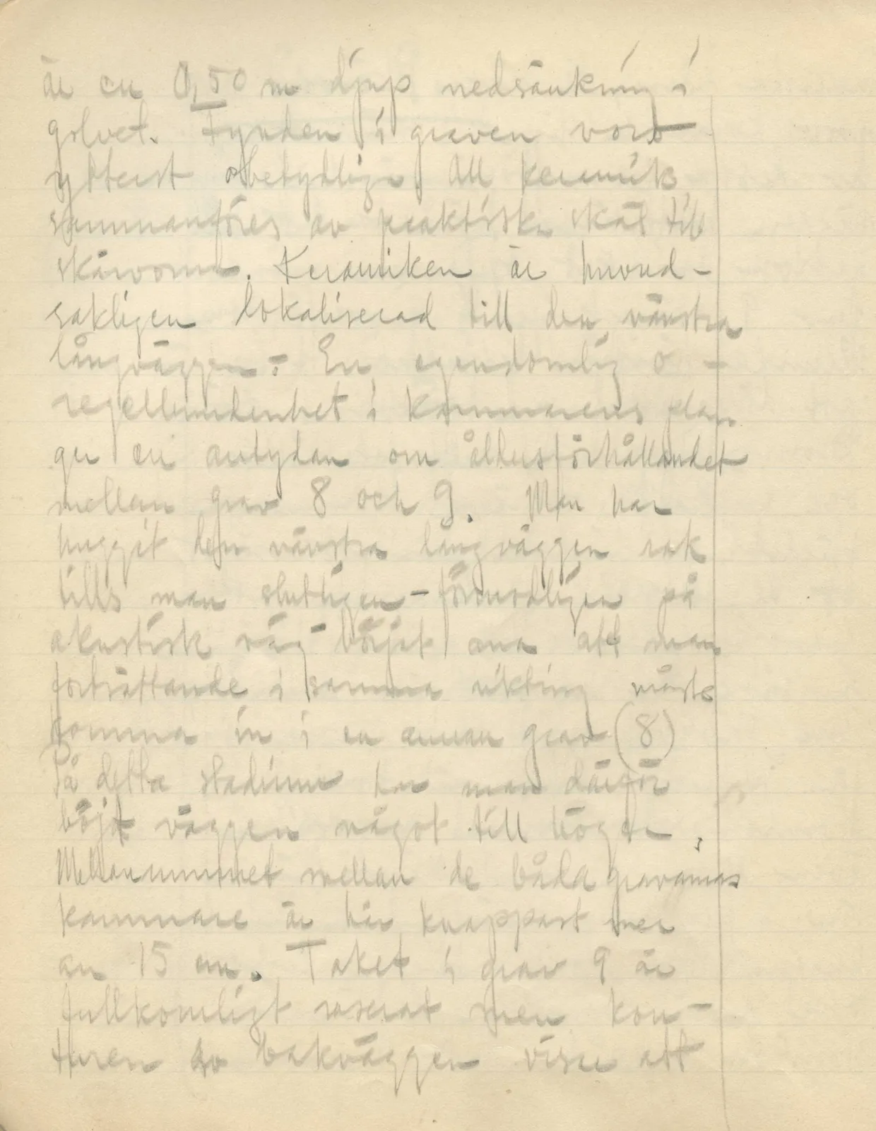 Scan 62 of field diary DII:3b (Vouni, Korakas and the palace), handwritten in Swedish. The transcription and translation follow.