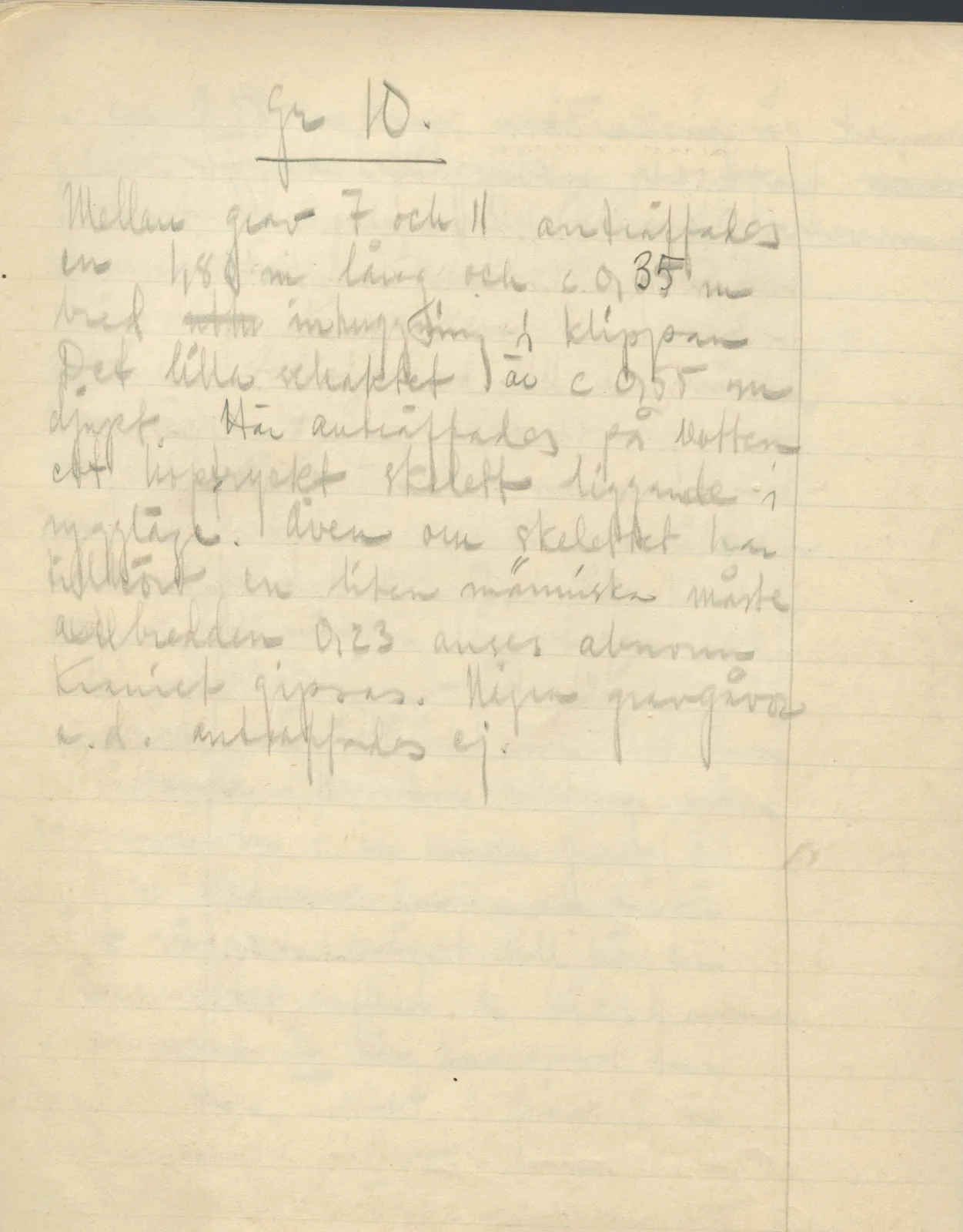 Scan 64 of field diary DII:3b (Vouni, Korakas and the palace), handwritten in Swedish. The transcription and translation follow.