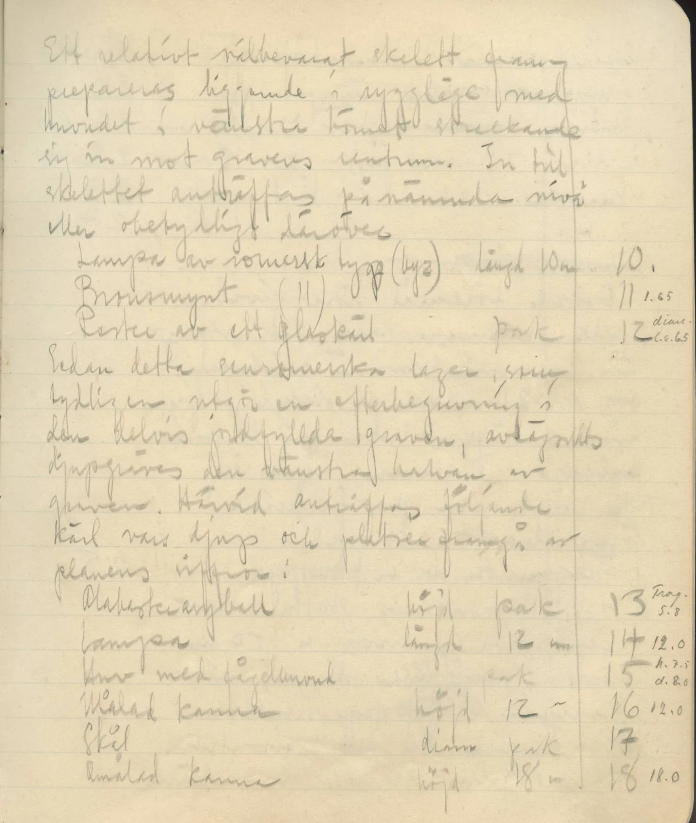 Scan 67 of field diary DII:3b (Vouni, Korakas and the palace), handwritten in Swedish. The transcription and translation follow.