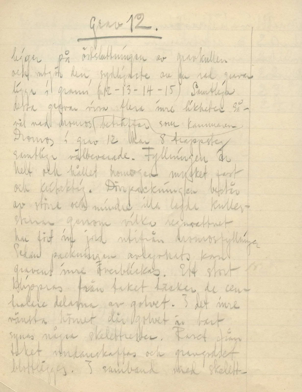 Scan 70 of field diary DII:3b (Vouni, Korakas and the palace), handwritten in Swedish. The transcription and translation follow.