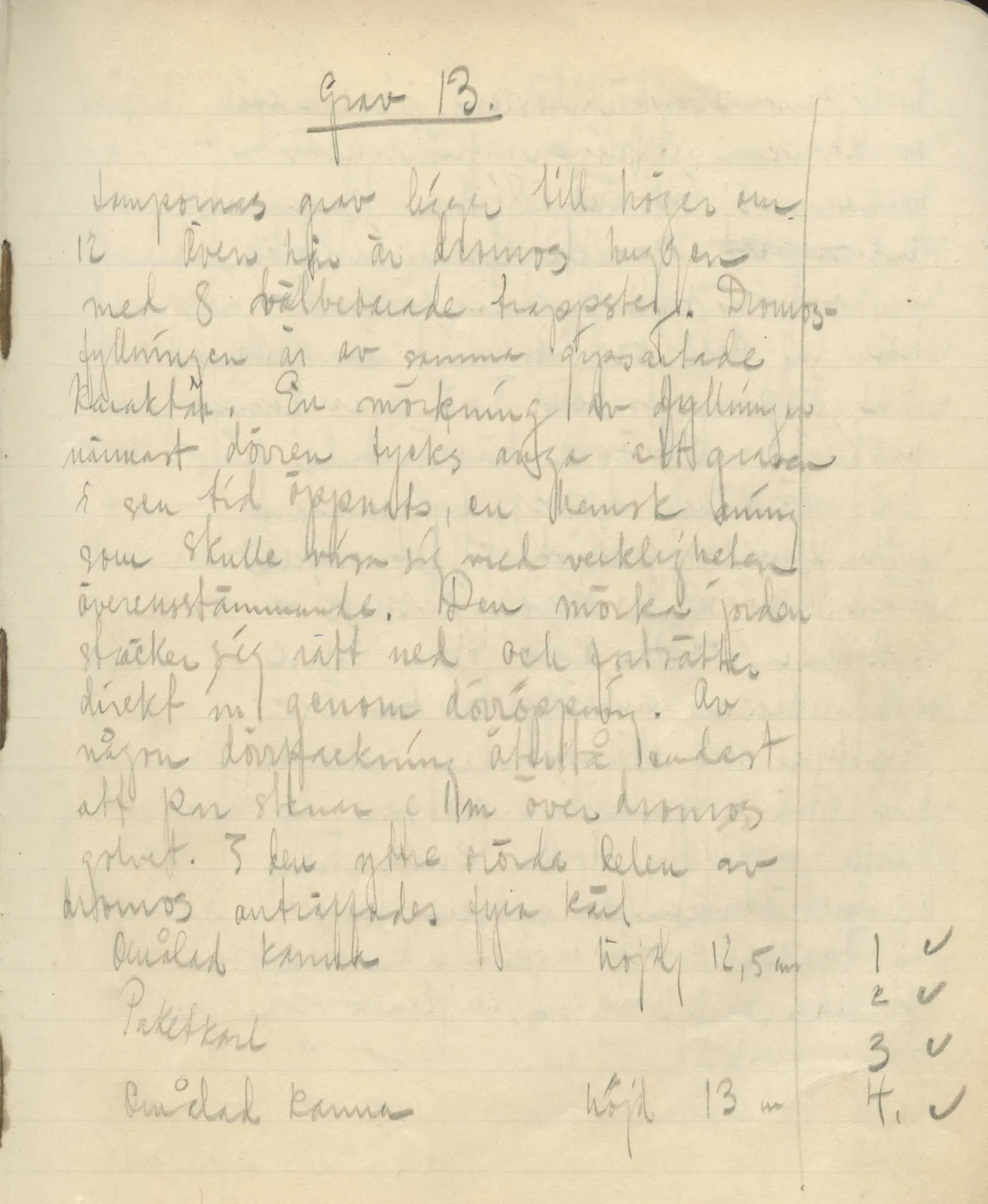 Scan 73 of field diary DII:3b (Vouni, Korakas and the palace), handwritten in Swedish. The transcription and translation follow.