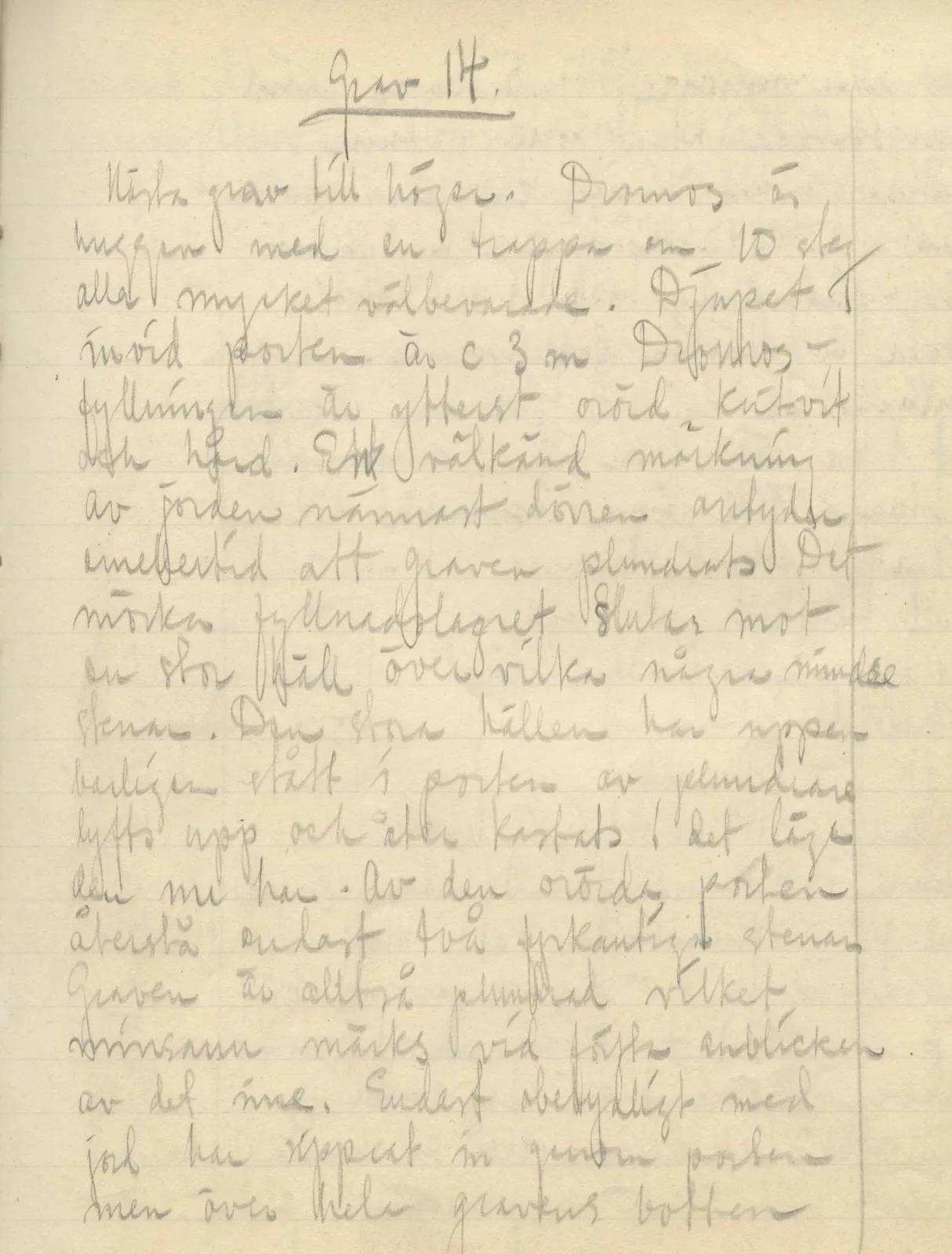 Scan 77 of field diary DII:3b (Vouni, Korakas and the palace), handwritten in Swedish. The transcription and translation follow.