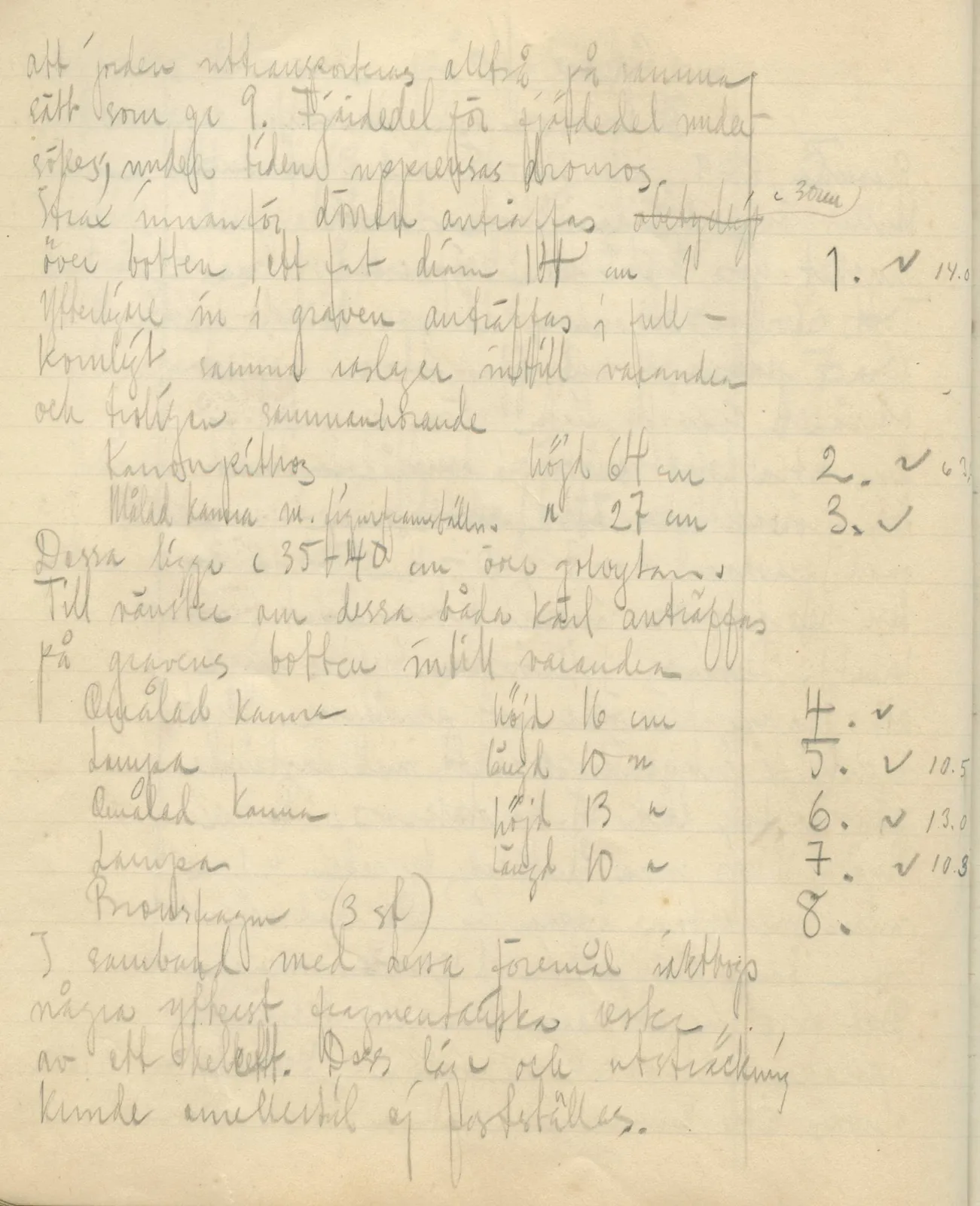 Scan 86 of field diary DII:3b (Vouni, Korakas and the palace), handwritten in Swedish. The transcription and translation follow.