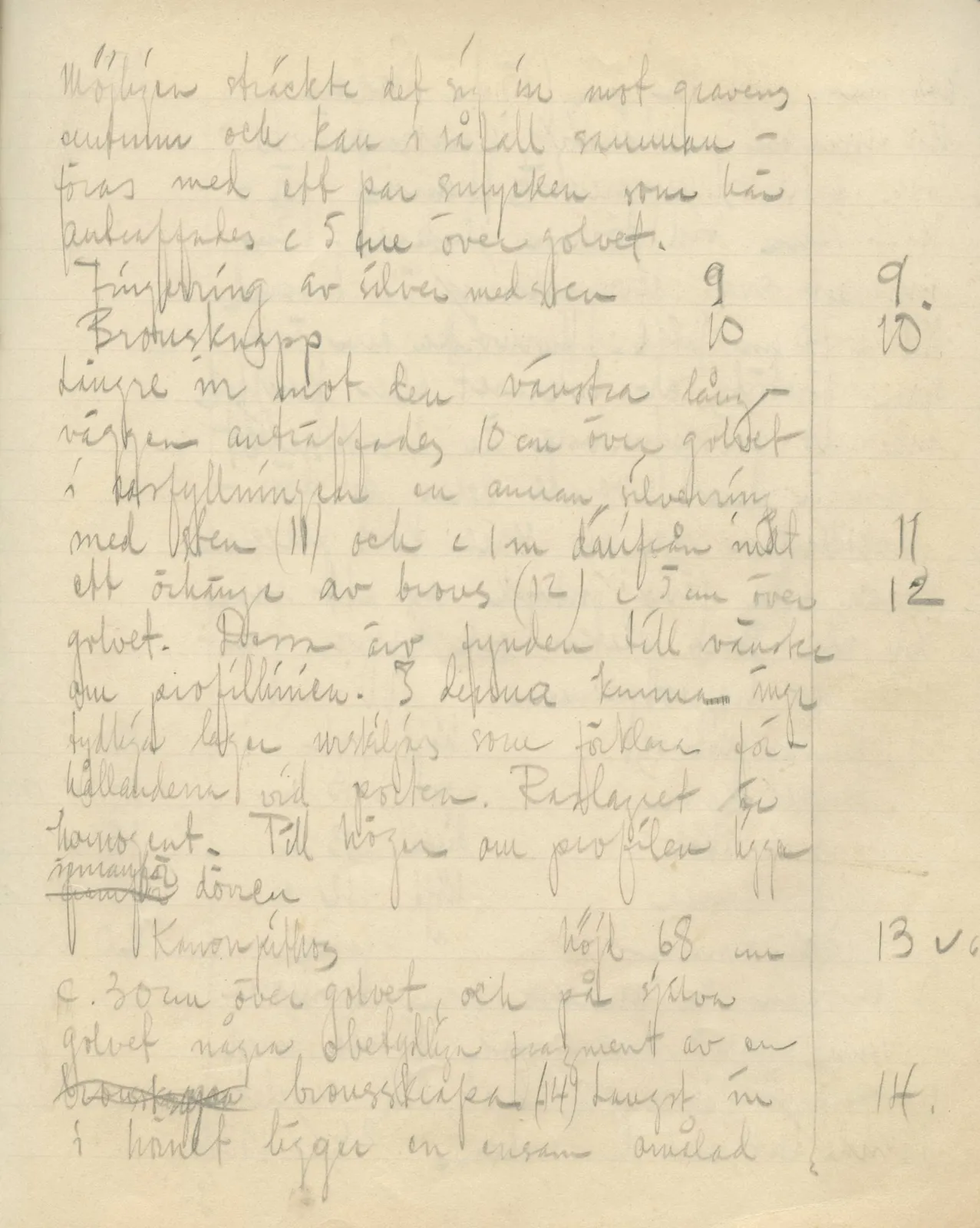 Scan 87 of field diary DII:3b (Vouni, Korakas and the palace), handwritten in Swedish. The transcription and translation follow.