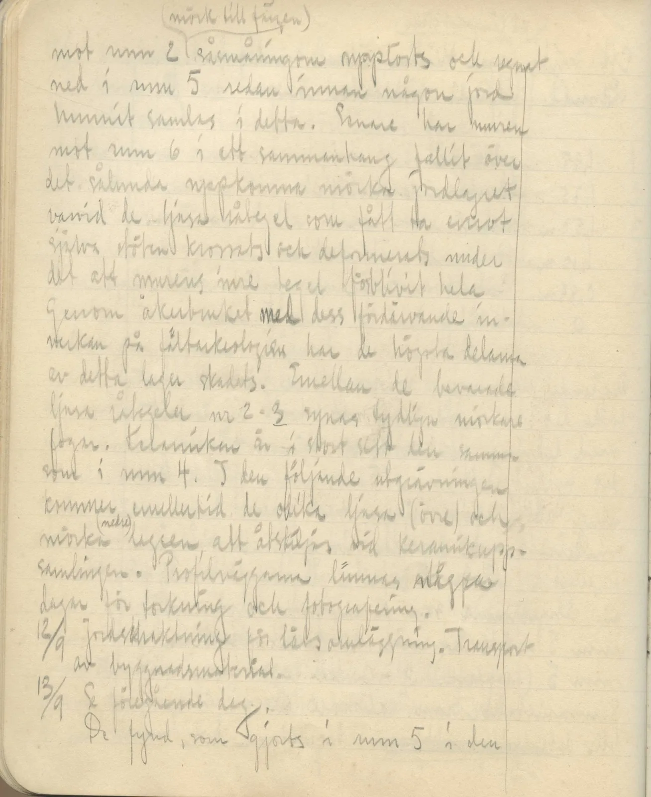Scan 96 of field diary DII:3b (Vouni, Korakas and the palace), handwritten in Swedish. The transcription and translation follow.