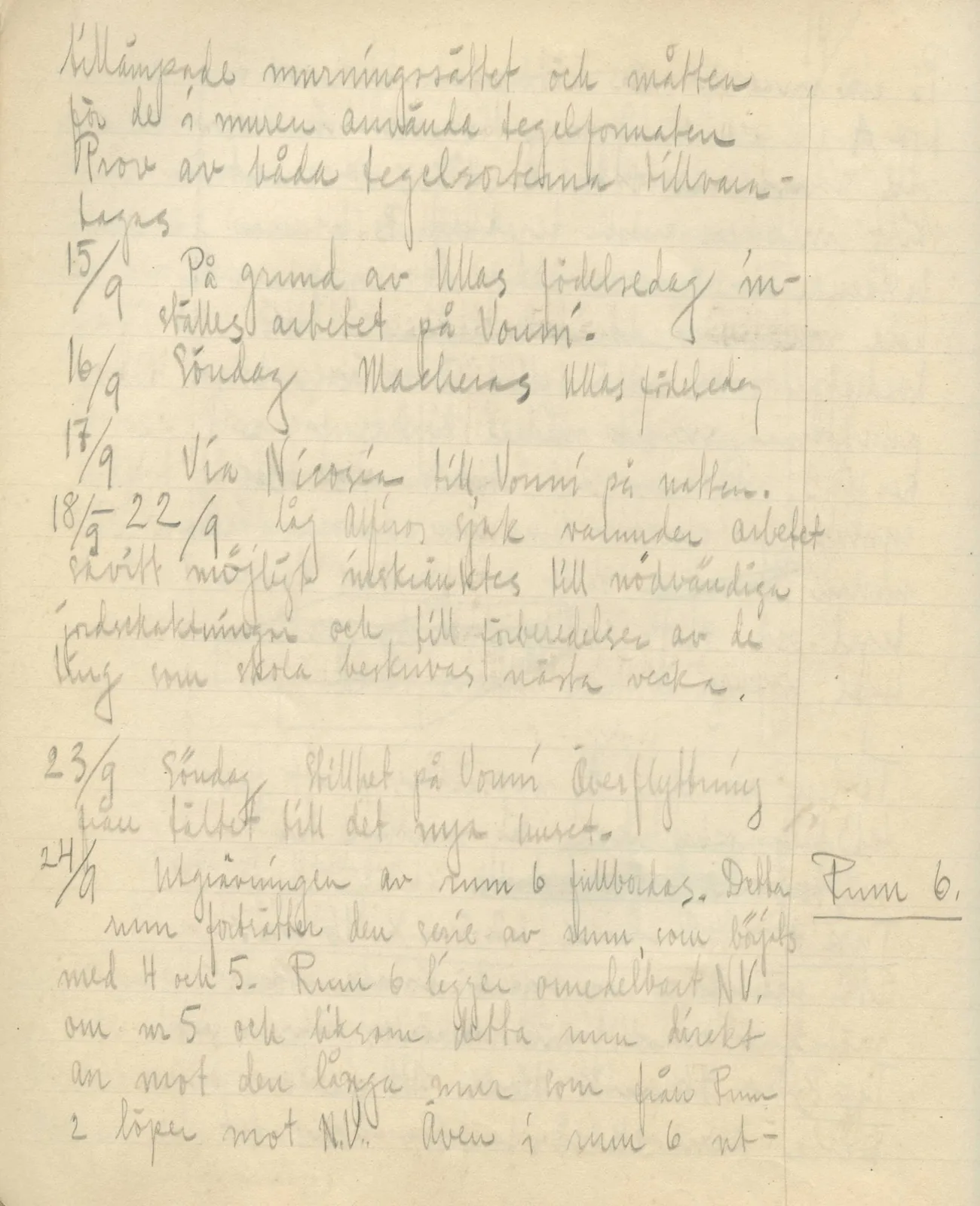 Scan 100 of field diary DII:3b (Vouni, Korakas and the palace), handwritten in Swedish. The transcription and translation follow.