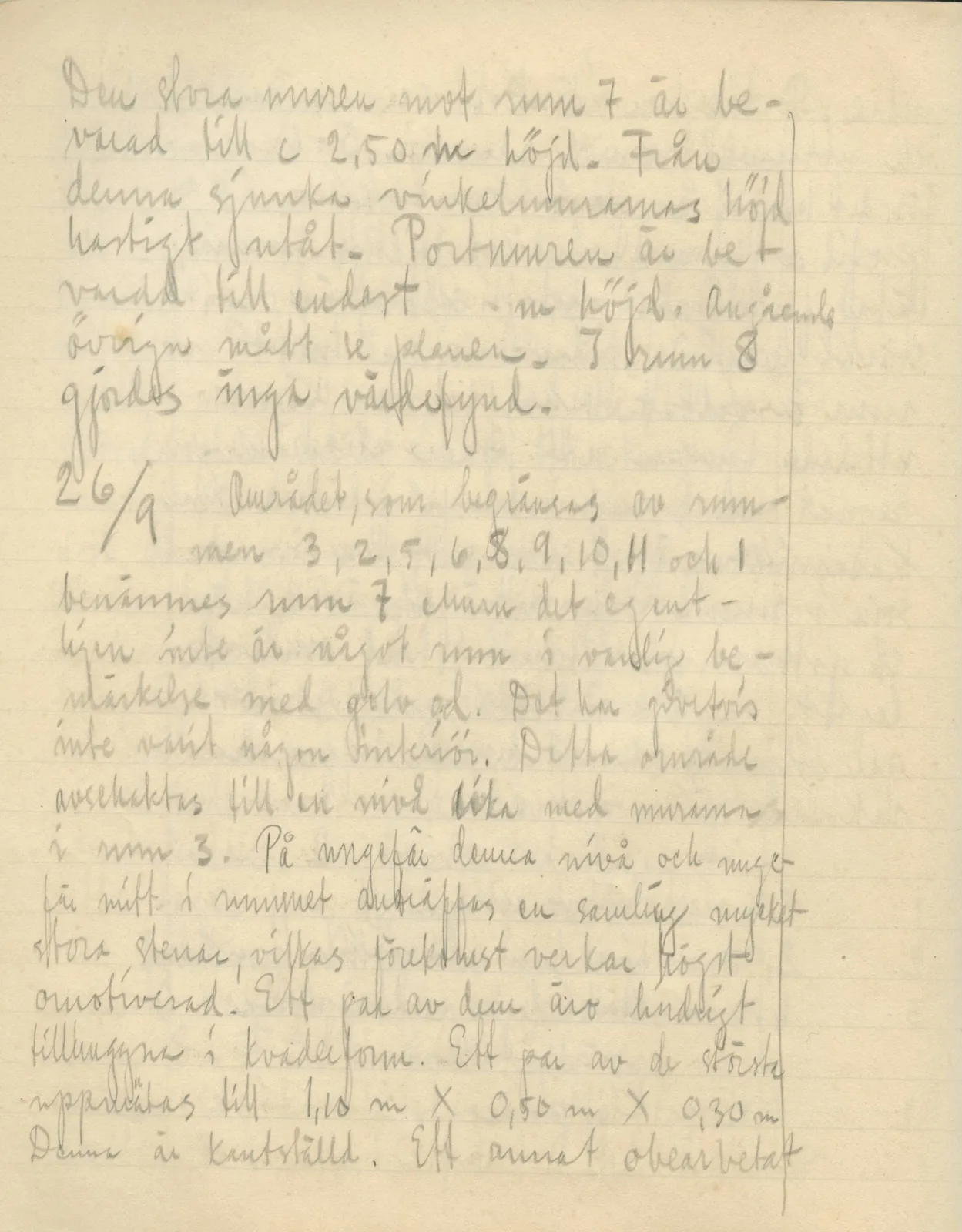 Scan 108 of field diary DII:3b (Vouni, Korakas and the palace), handwritten in Swedish. The transcription and translation follow.