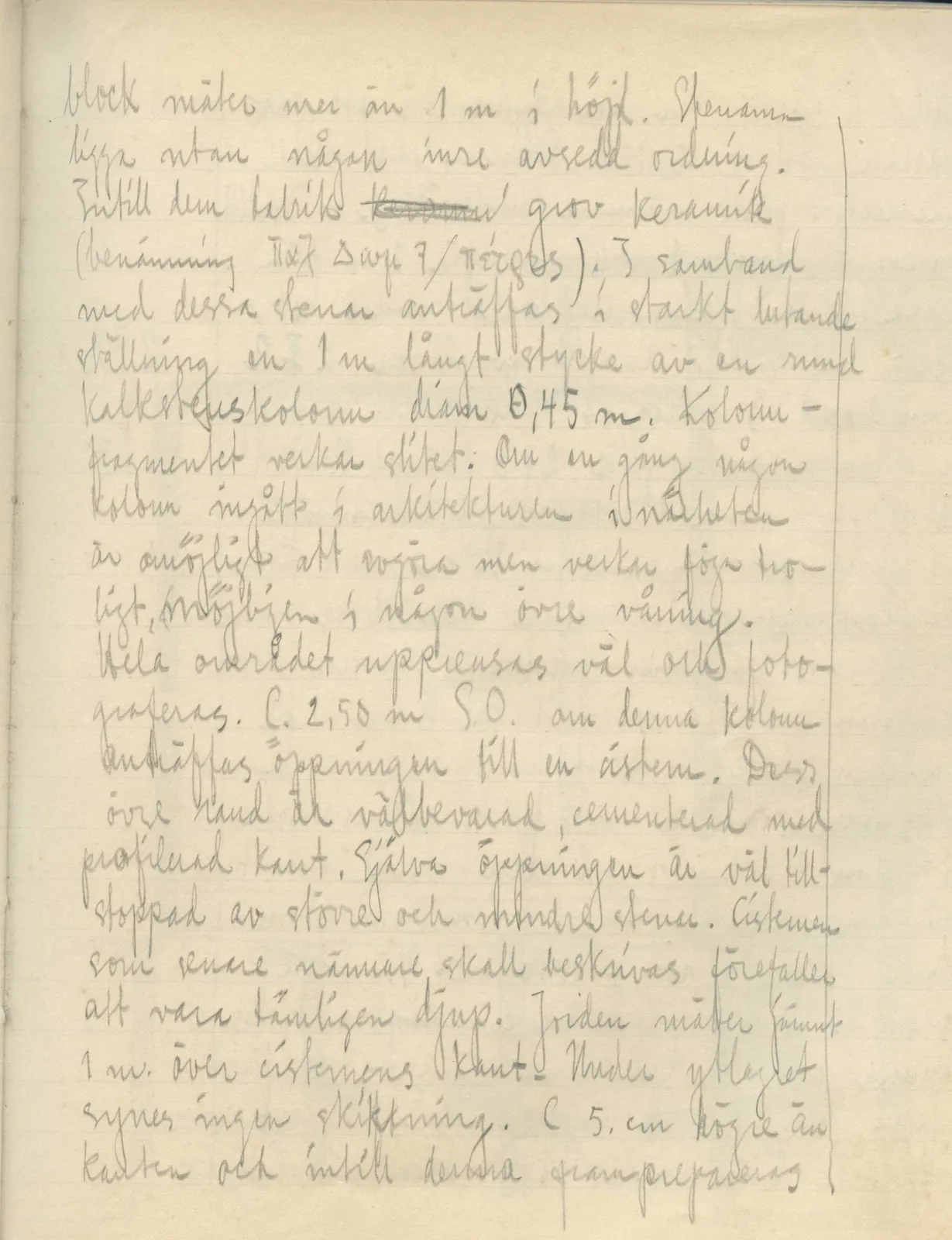 Scan 109 of field diary DII:3b (Vouni, Korakas and the palace), handwritten in Swedish. The transcription and translation follow.