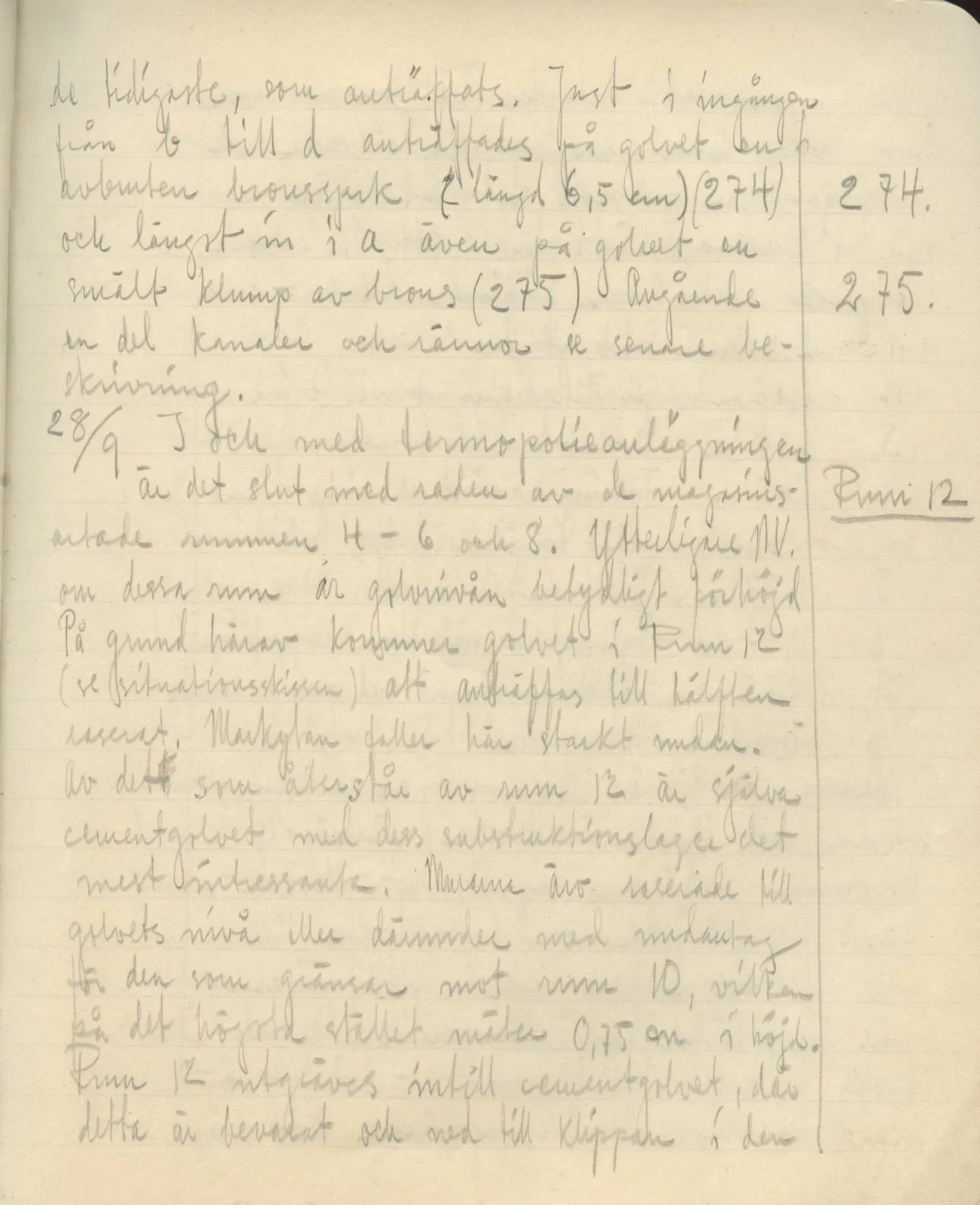 Scan 117 of field diary DII:3b (Vouni, Korakas and the palace), handwritten in Swedish. The transcription and translation follow.