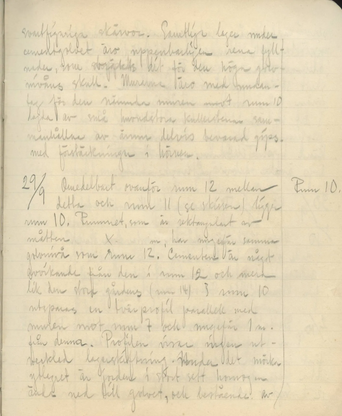 Scan 119 of field diary DII:3b (Vouni, Korakas and the palace), handwritten in Swedish. The transcription and translation follow.