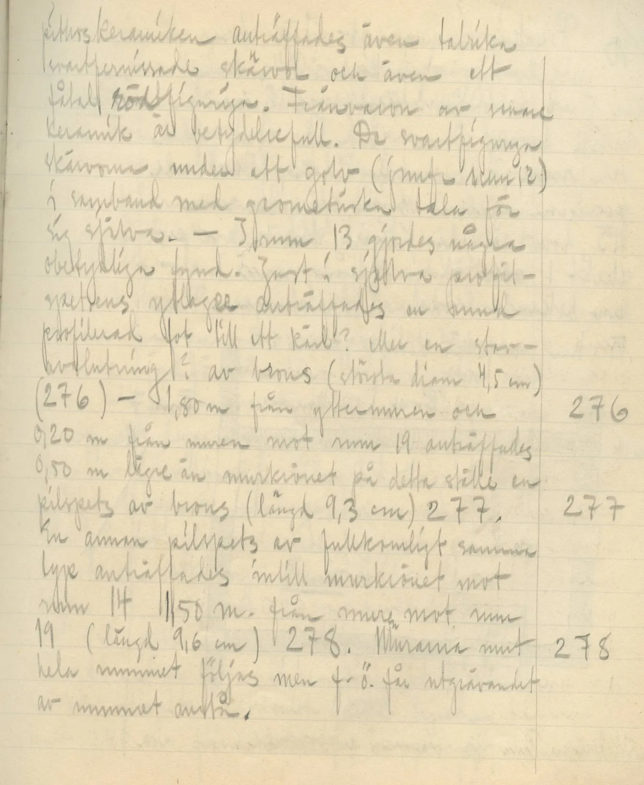 Scan 125 of field diary DII:3b (Vouni, Korakas and the palace), handwritten in Swedish. The transcription and translation follow.