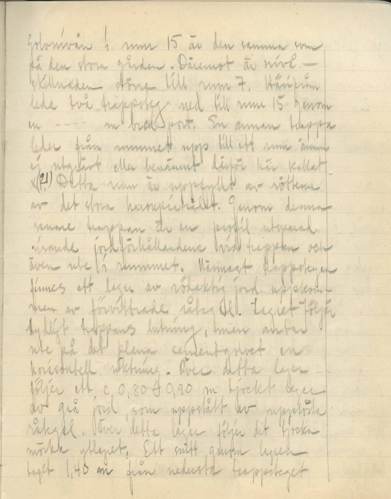 Scan 127 of field diary DII:3b (Vouni, Korakas and the palace), handwritten in Swedish. The transcription and translation follow.
