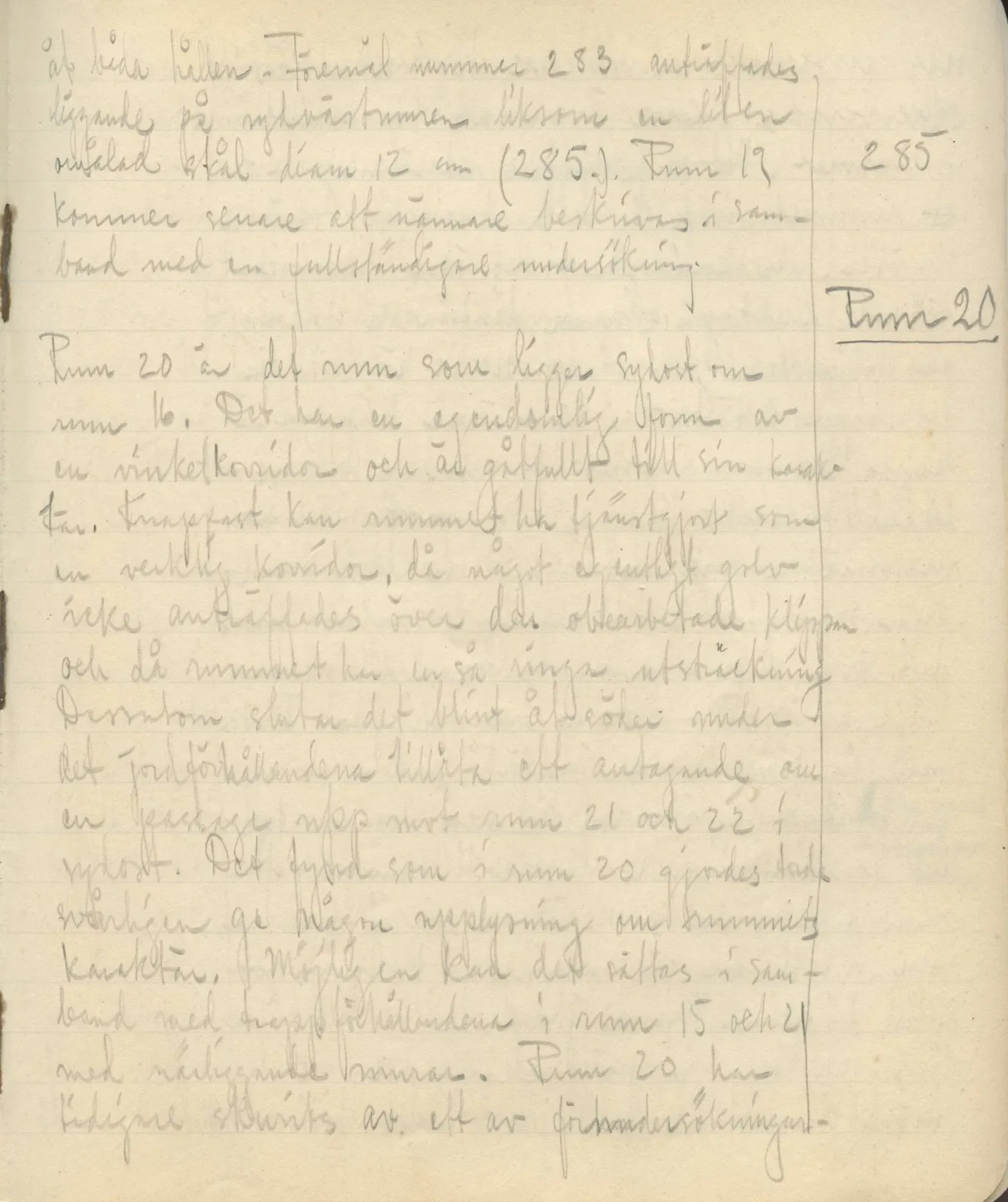 Scan 135 of field diary DII:3b (Vouni, Korakas and the palace), handwritten in Swedish. The transcription and translation follow.