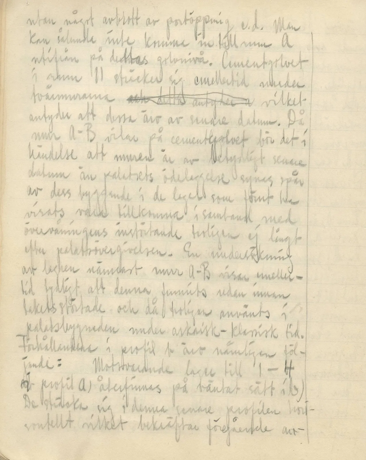 Scan 152 of field diary DII:3b (Vouni, Korakas and the palace), handwritten in Swedish. The transcription and translation follow.