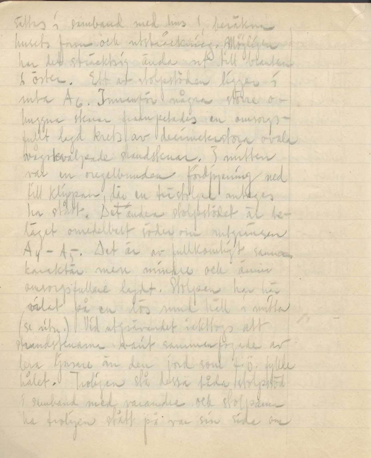 Scan 11 of field diary DII:3c (Petra tou Limniti and Vouni), handwritten in Swedish. The transcription and translation follow.