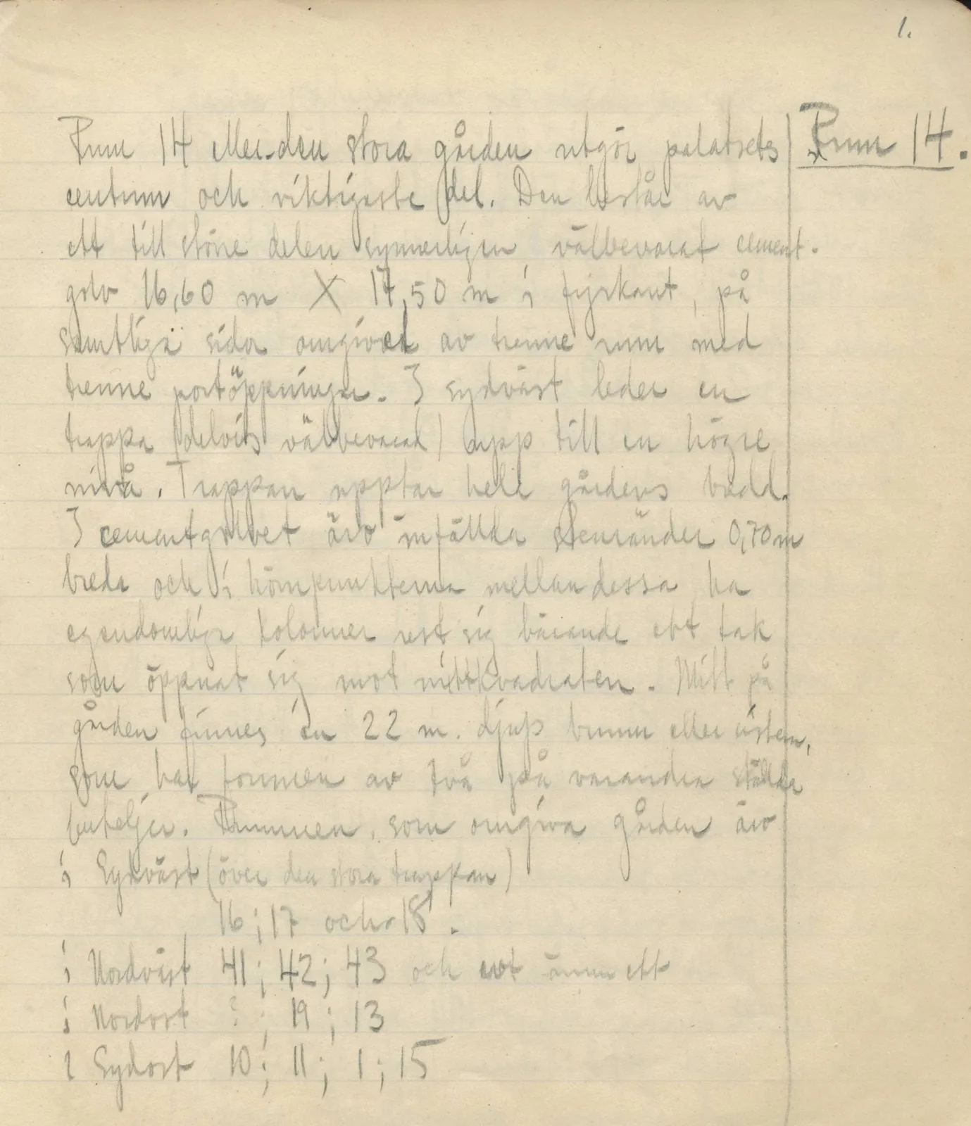 Scan 31 of field diary DII:3c (Petra tou Limniti and Vouni), handwritten in Swedish. The transcription and translation follow.