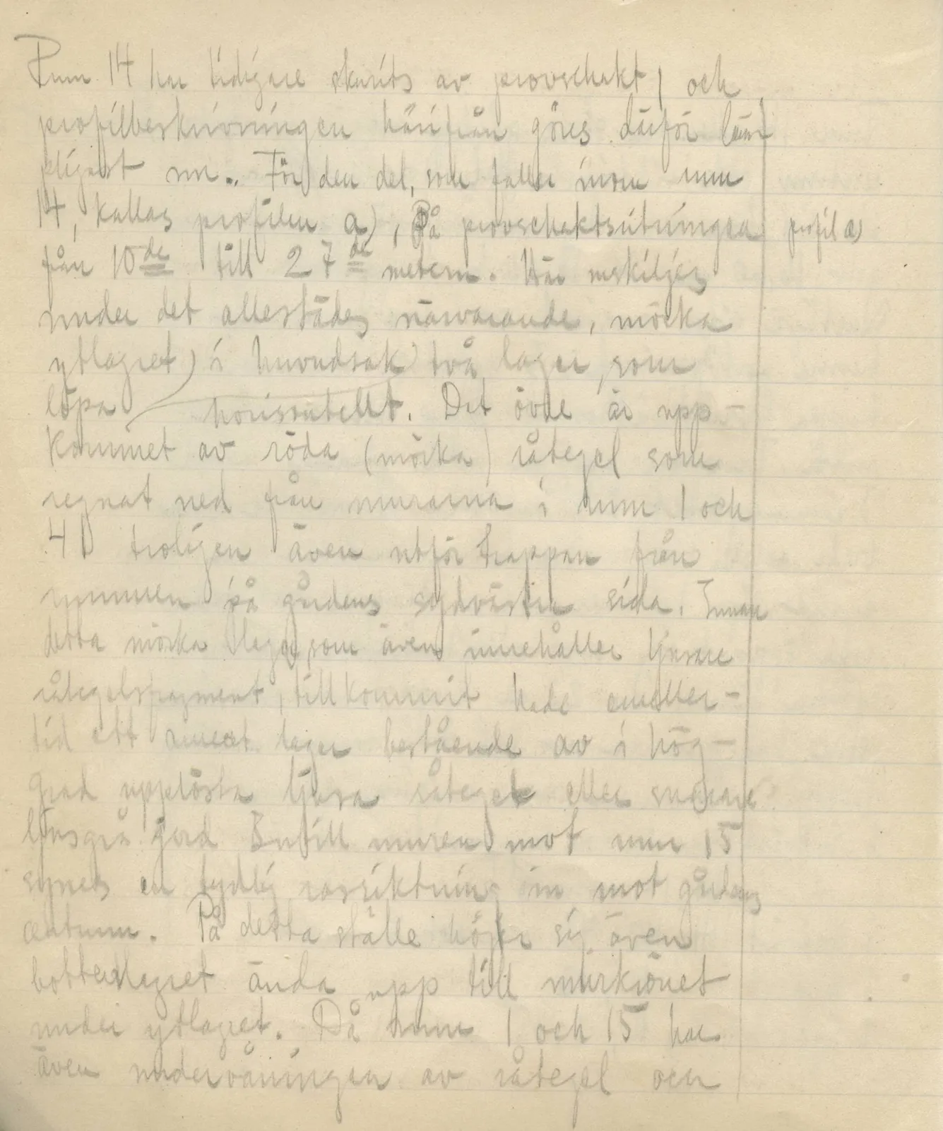 Scan 32 of field diary DII:3c (Petra tou Limniti and Vouni), handwritten in Swedish. The transcription and translation follow.