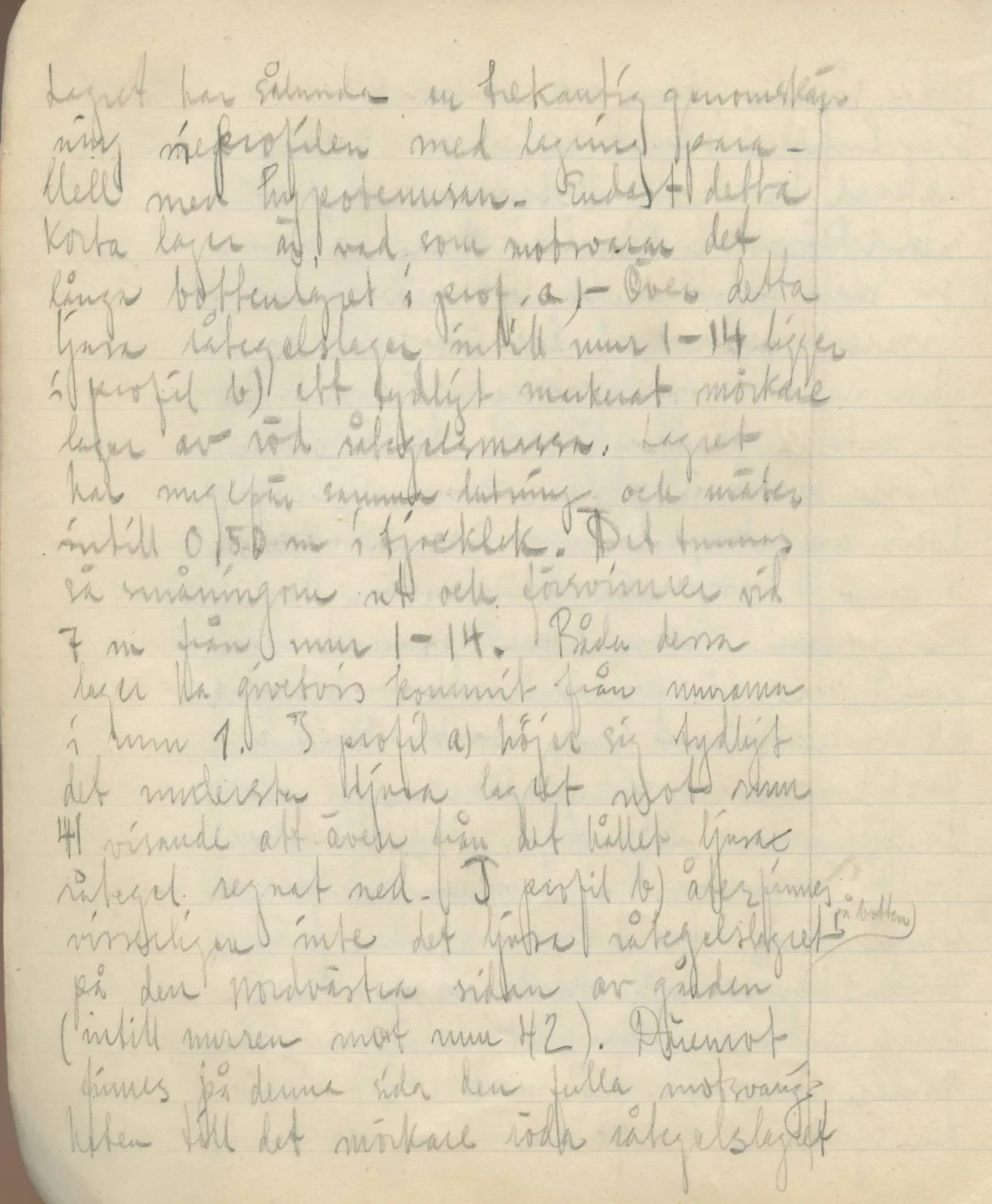 Scan 34 of field diary DII:3c (Petra tou Limniti and Vouni), handwritten in Swedish. The transcription and translation follow.