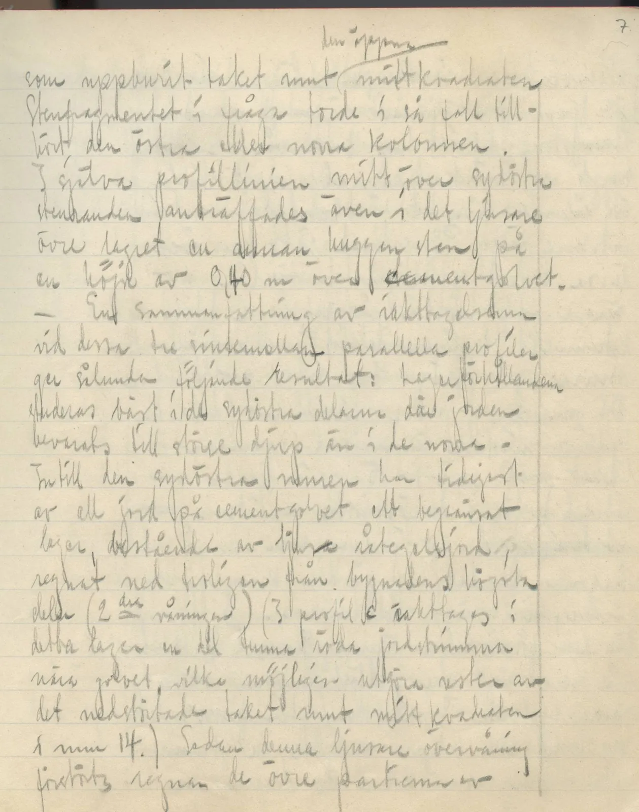 Scan 37 of field diary DII:3c (Petra tou Limniti and Vouni), handwritten in Swedish. The transcription and translation follow.
