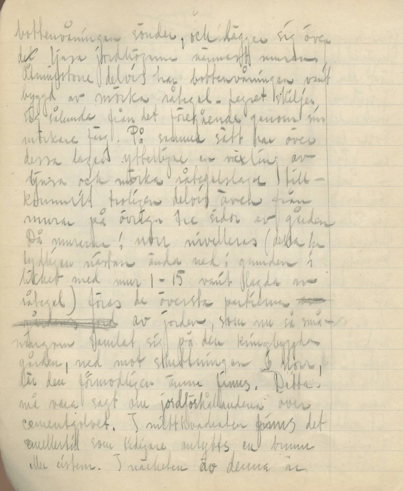 Scan 38 of field diary DII:3c (Petra tou Limniti and Vouni), handwritten in Swedish. The transcription and translation follow.