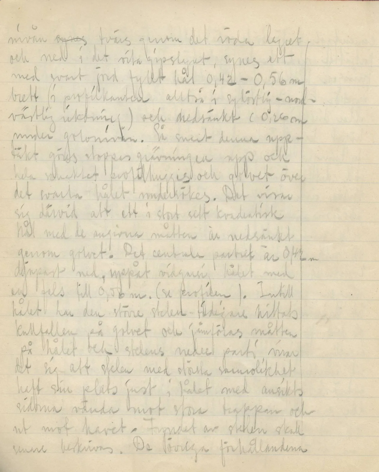 Scan 40 of field diary DII:3c (Petra tou Limniti and Vouni), handwritten in Swedish. The transcription and translation follow.