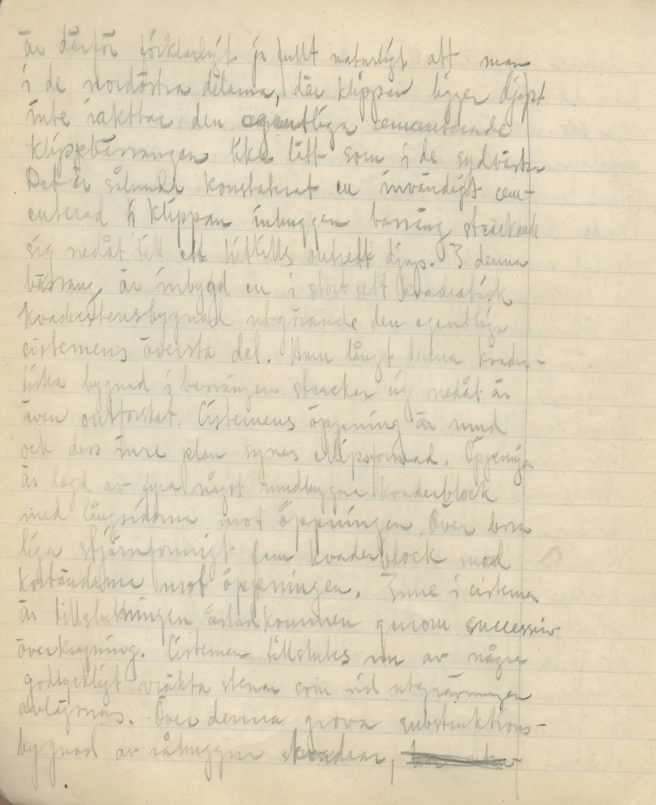 Scan 42 of field diary DII:3c (Petra tou Limniti and Vouni), handwritten in Swedish. The transcription and translation follow.